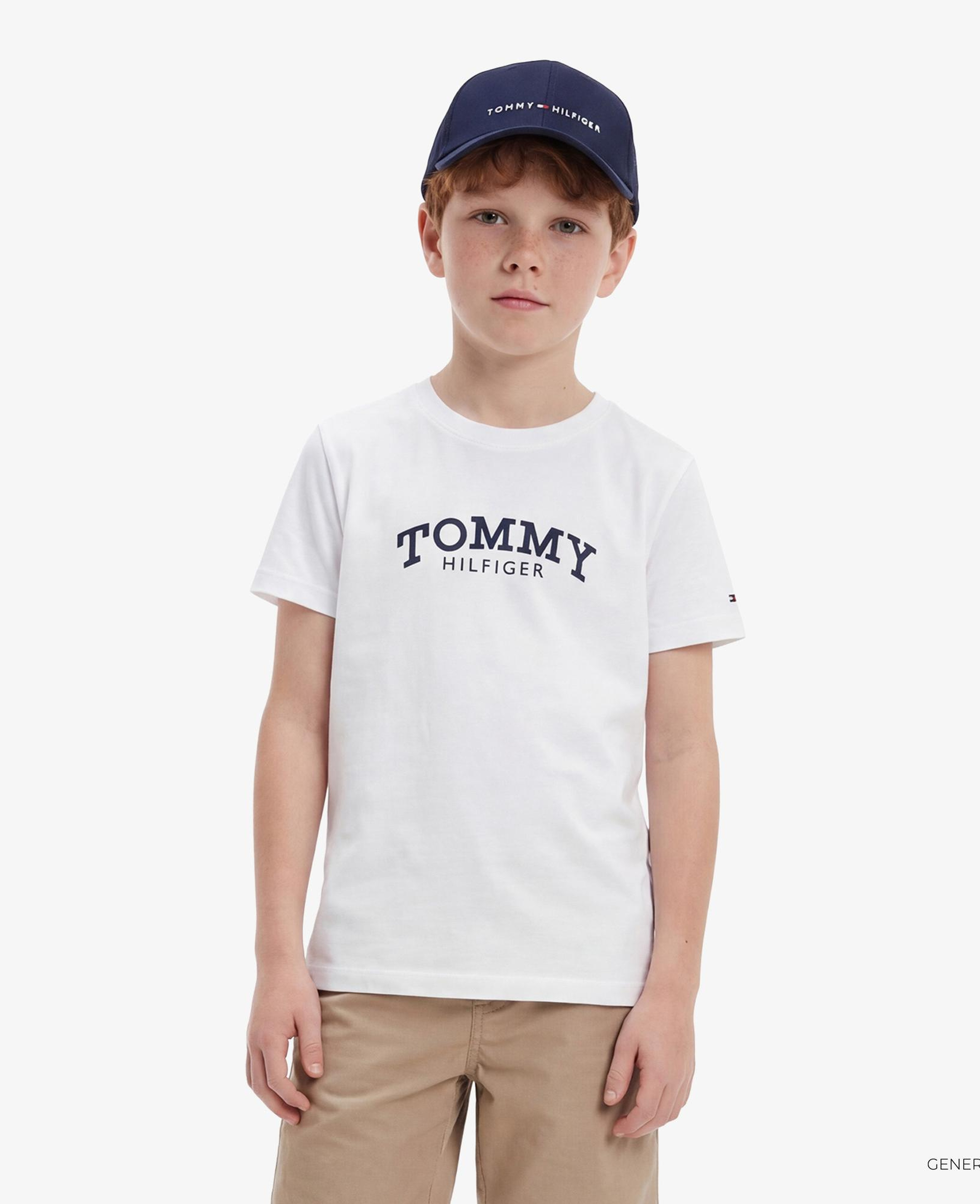 Tommy Hilfiger Monotype Çocuk Beyaz T-Shirt