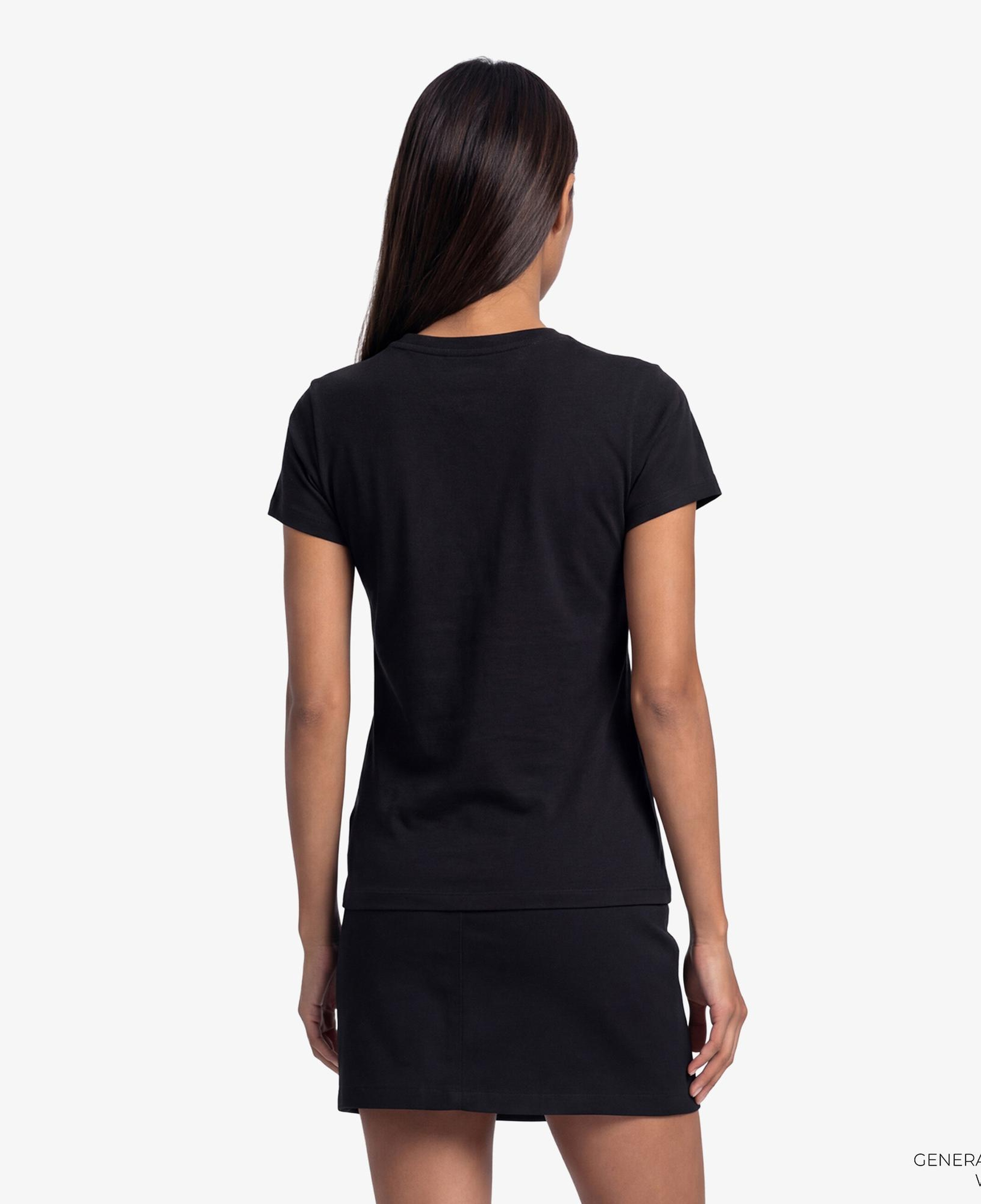 Tommy Hilfiger Linear Kadın Siyah T-Shirt