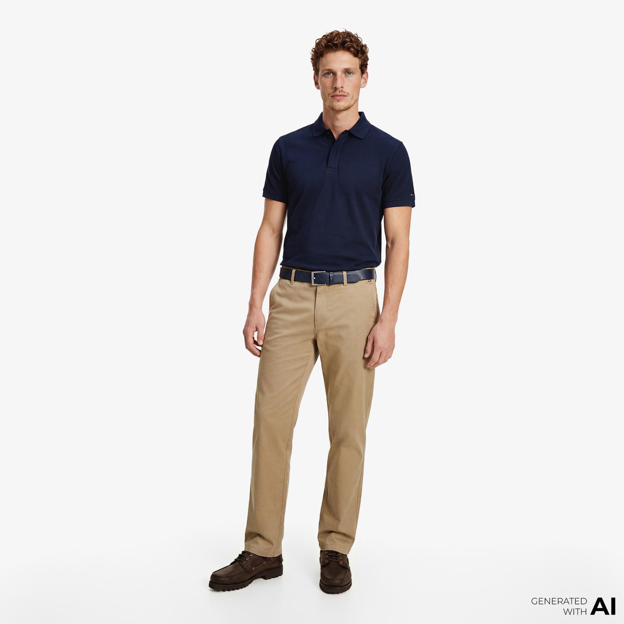 Tommy Hilfiger Elevated Essentials Erkek Lacivert Polo T-Shirt