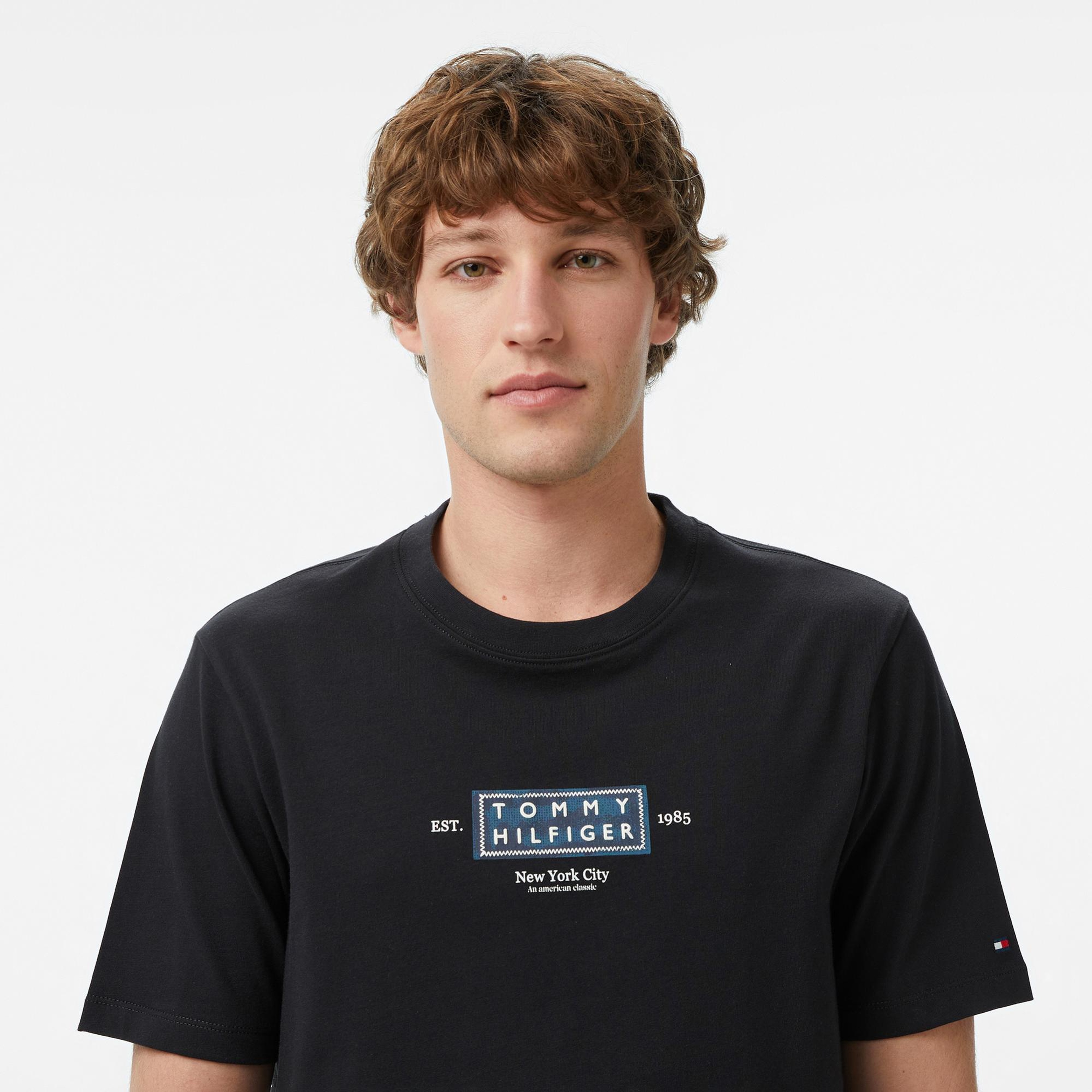 Tommy Hilfiger Heritage Series Erkek Siyah T-Shirt