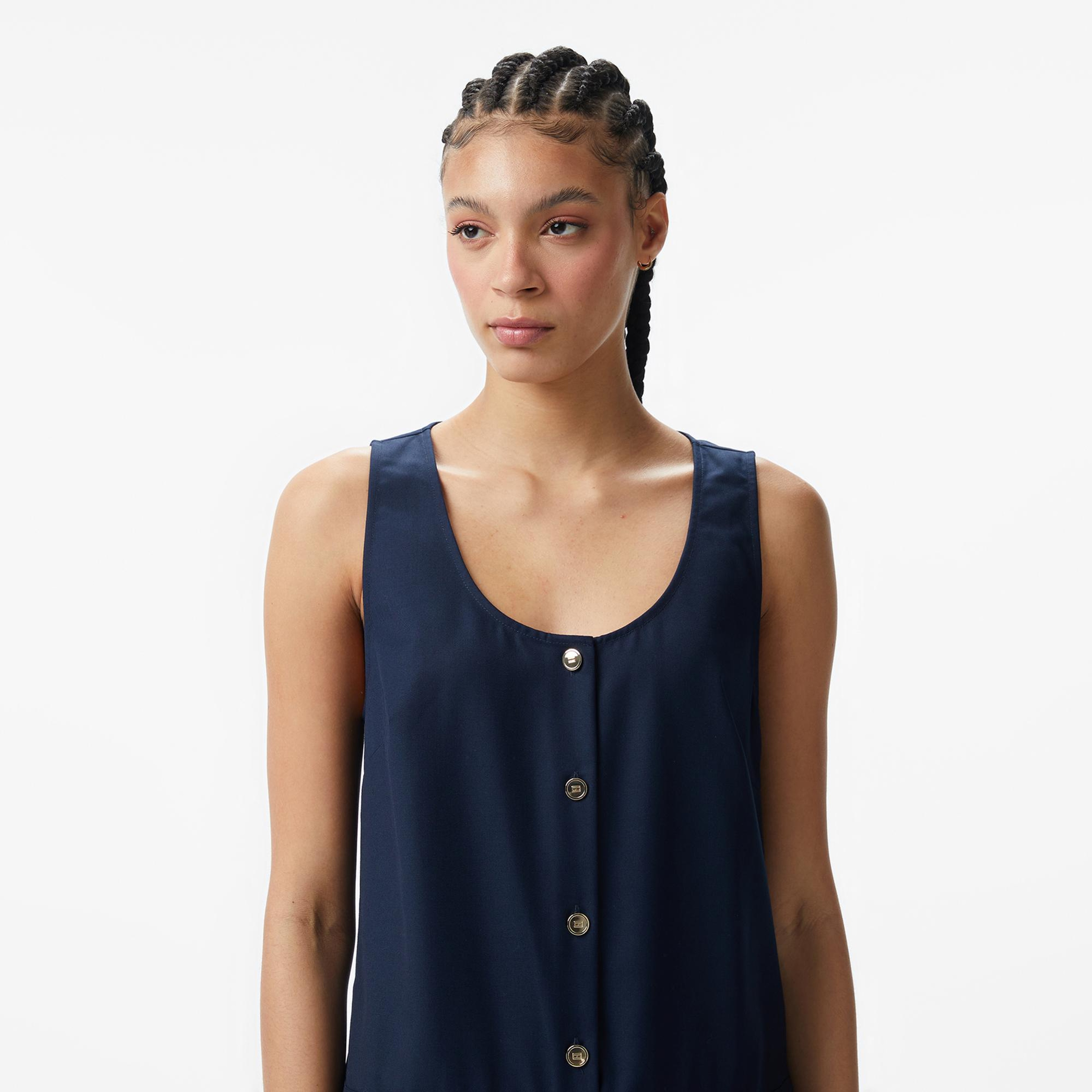 Tommy Hilfiger Varsity Kadın Lacivert Elbise