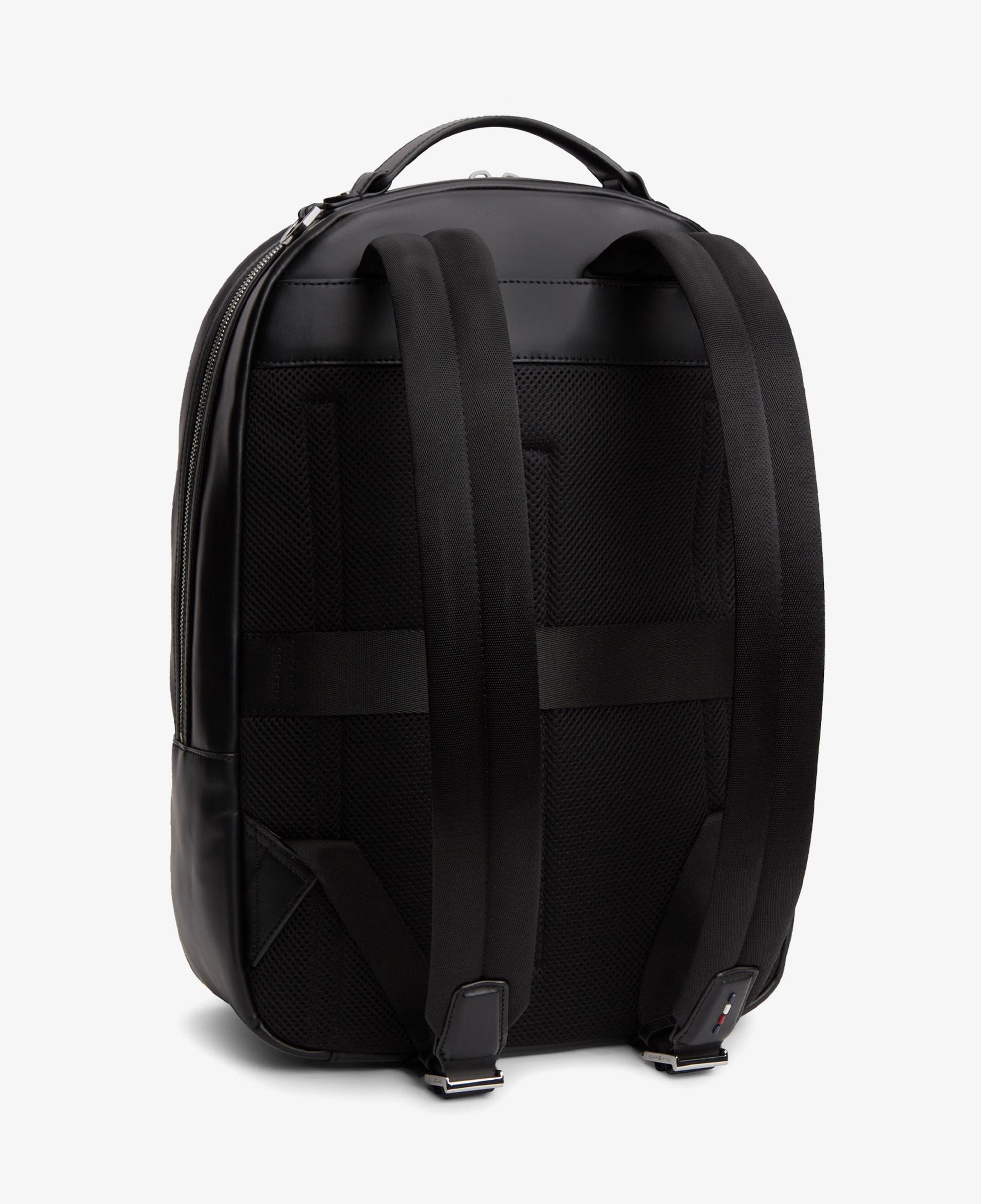 Tommy Hilfiger Business Leather Erkek Siyah Sırt Çantası