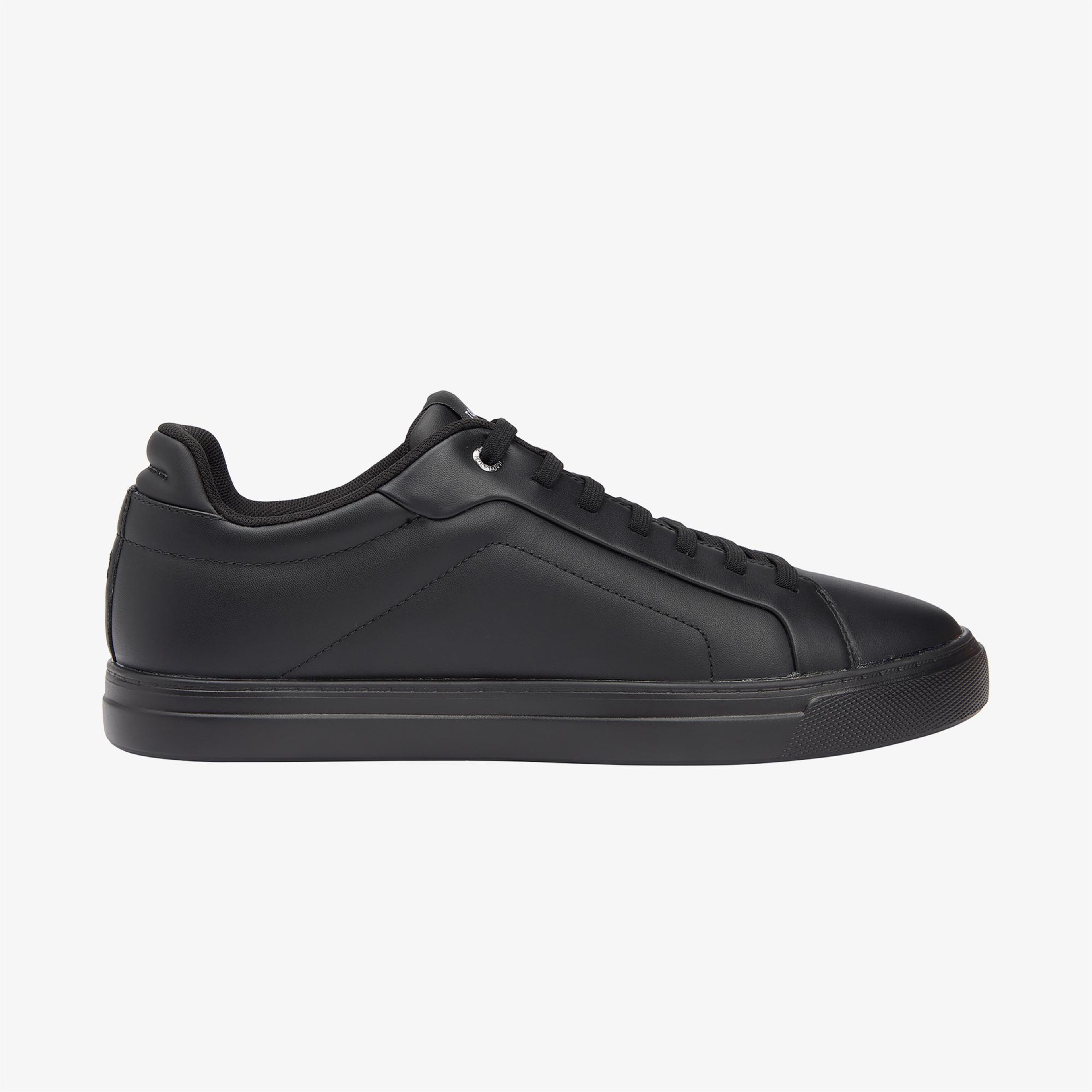 Tommy Hilfiger Icon Court Erkek Siyah Sneaker