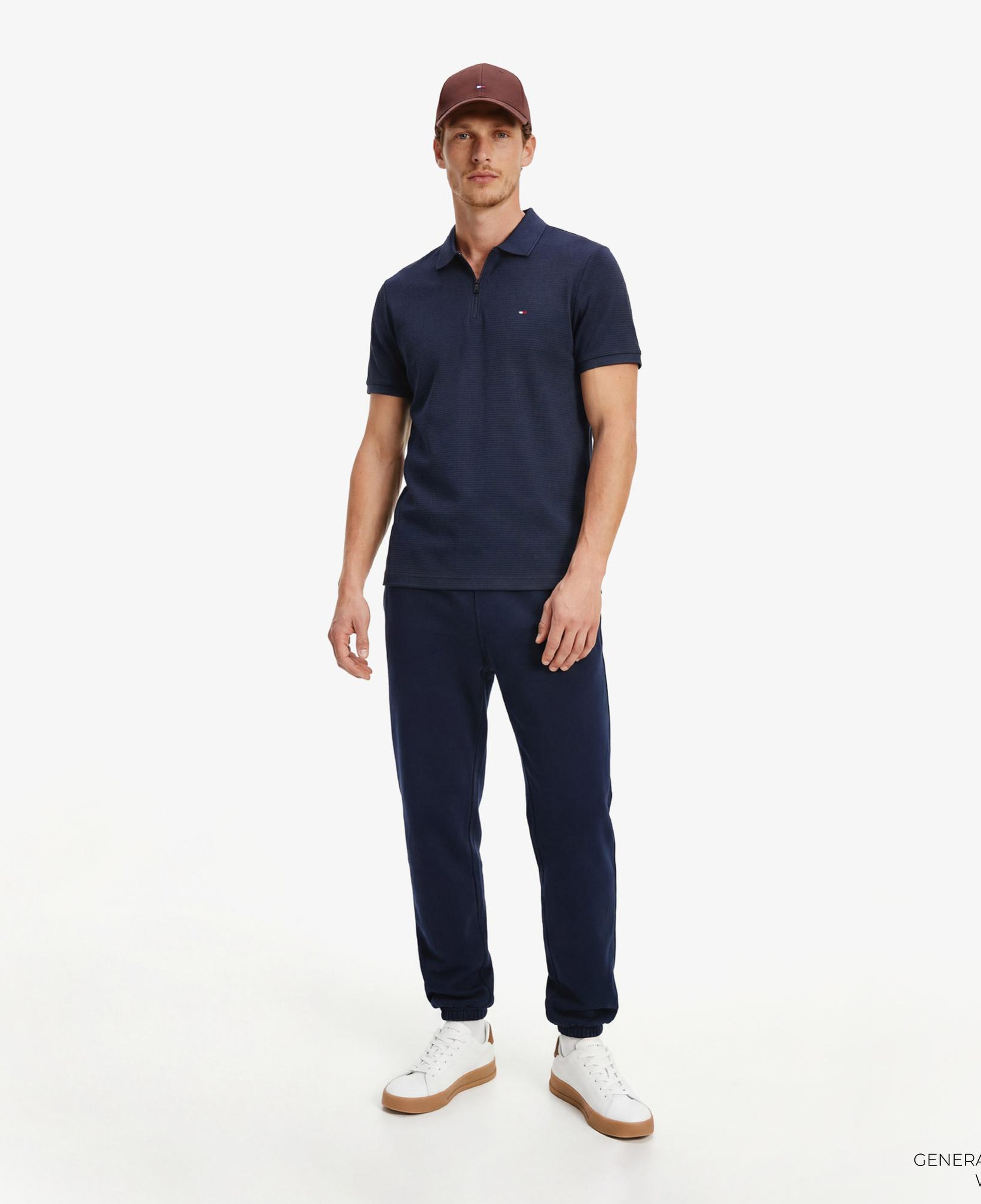 Tommy Hilfiger Performance Erkek Lacivert Polo Yaka T-Shirt