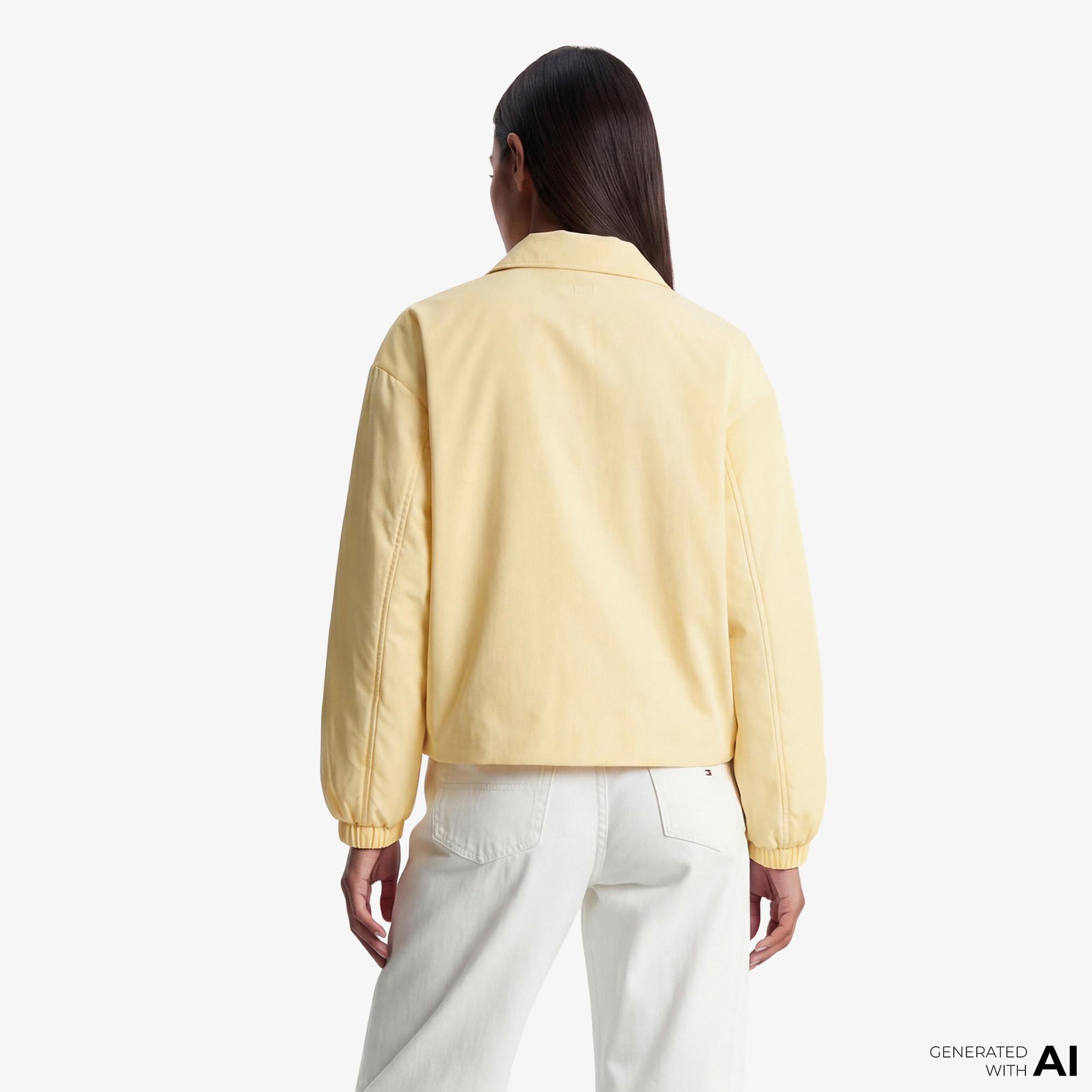 Tommy Hilfiger Padded Kadın Sarı Ceket