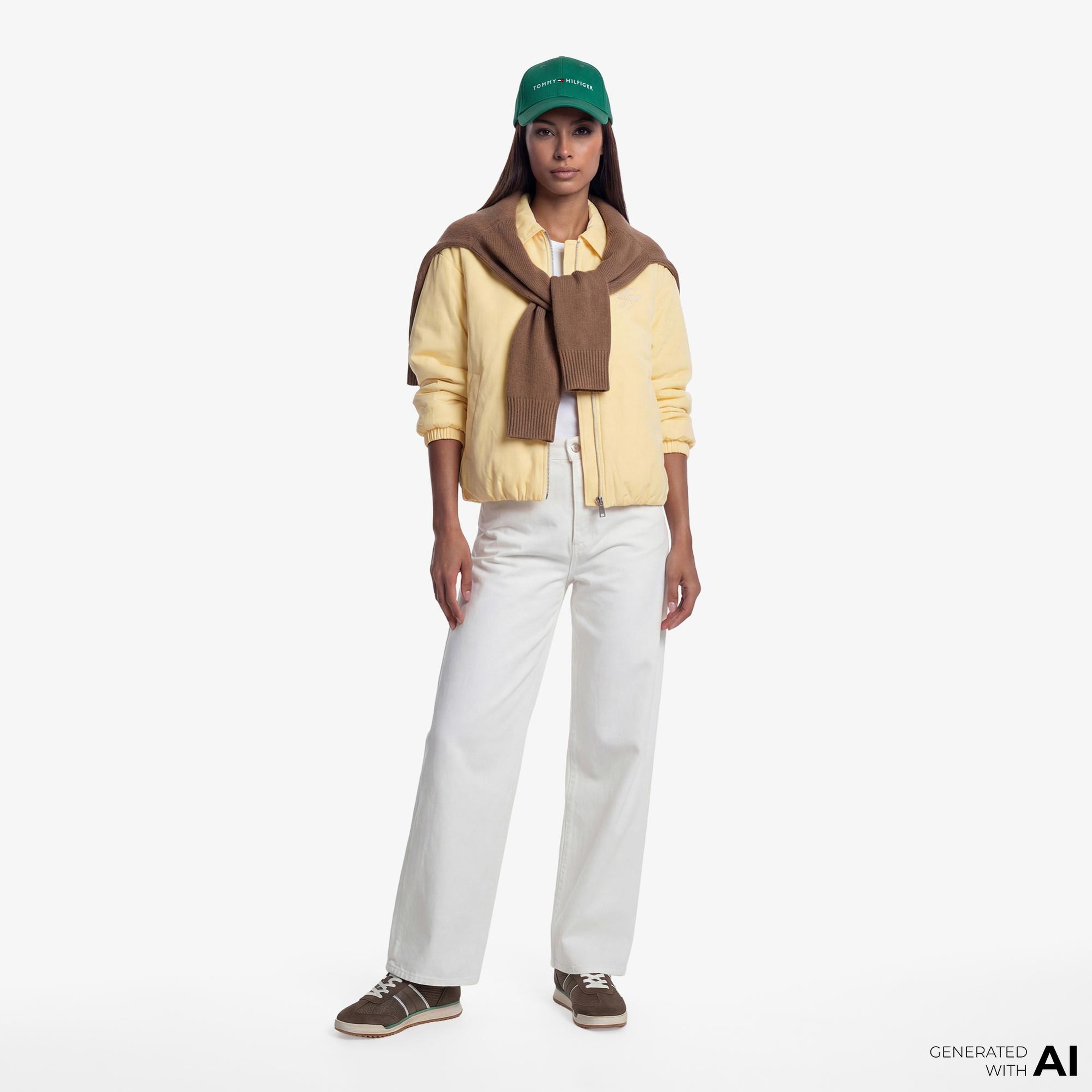 Tommy Hilfiger Padded Kadın Sarı Ceket