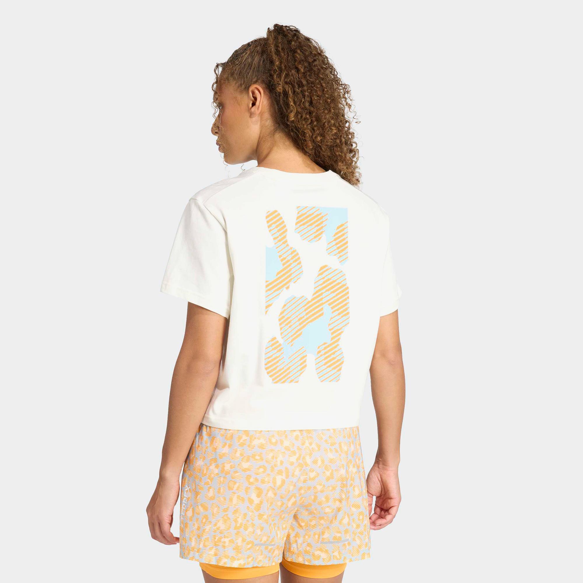 adidas Terrex Multi Meadow Pack Kadın Beyaz Crop T-Shirt