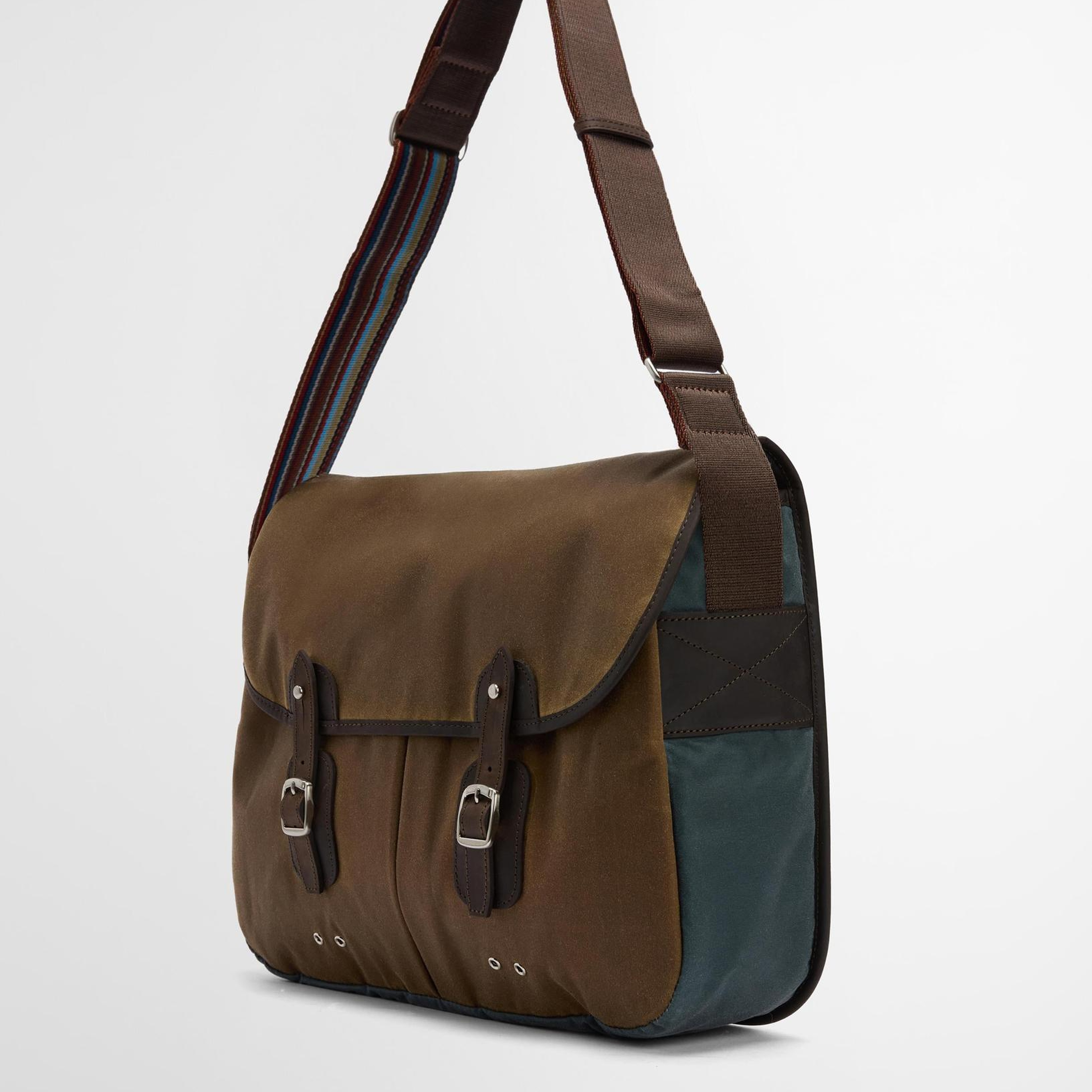 Barbour x Paul Smith Tarras Yağlı Çanta