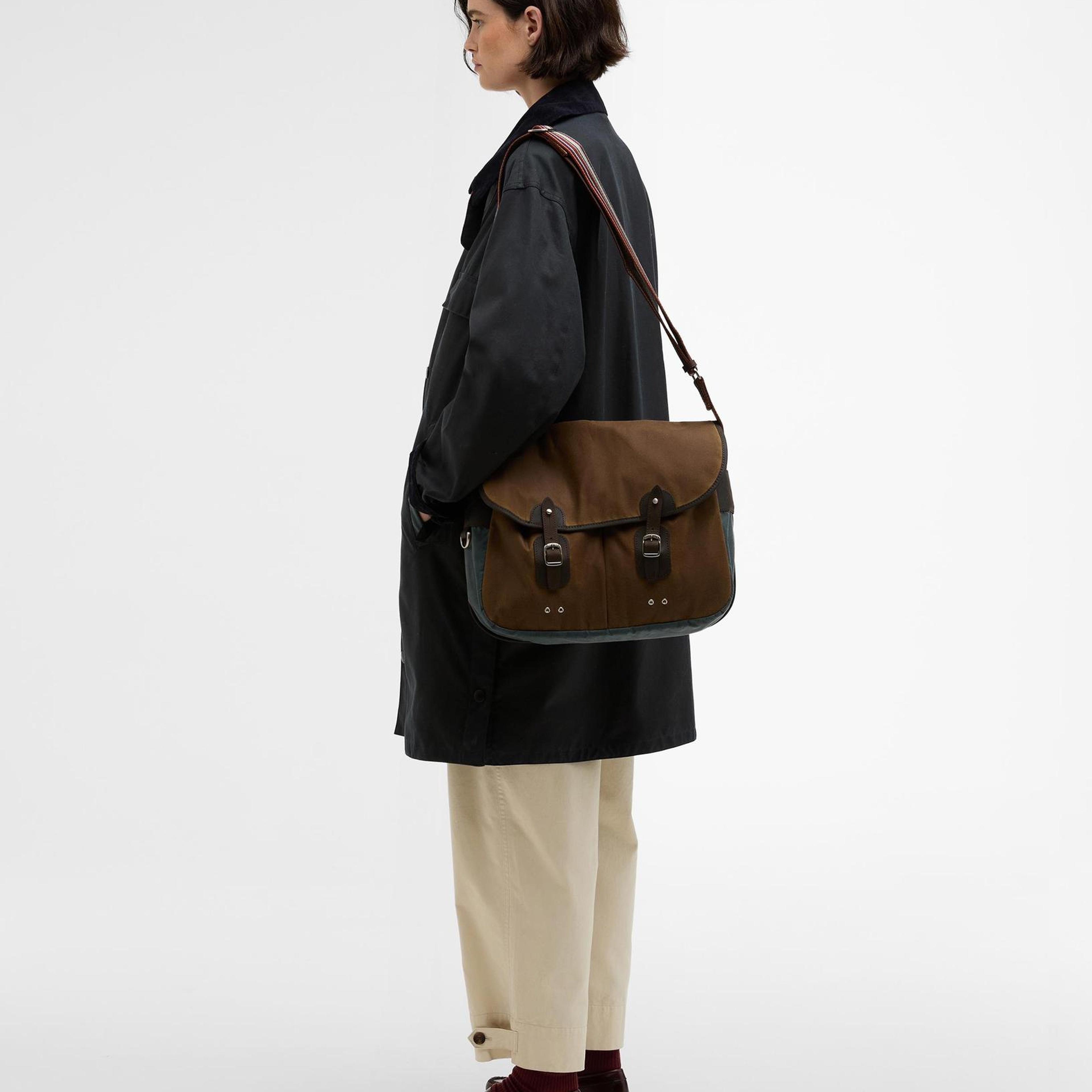 Barbour x Paul Smith Tarras Yağlı Çanta