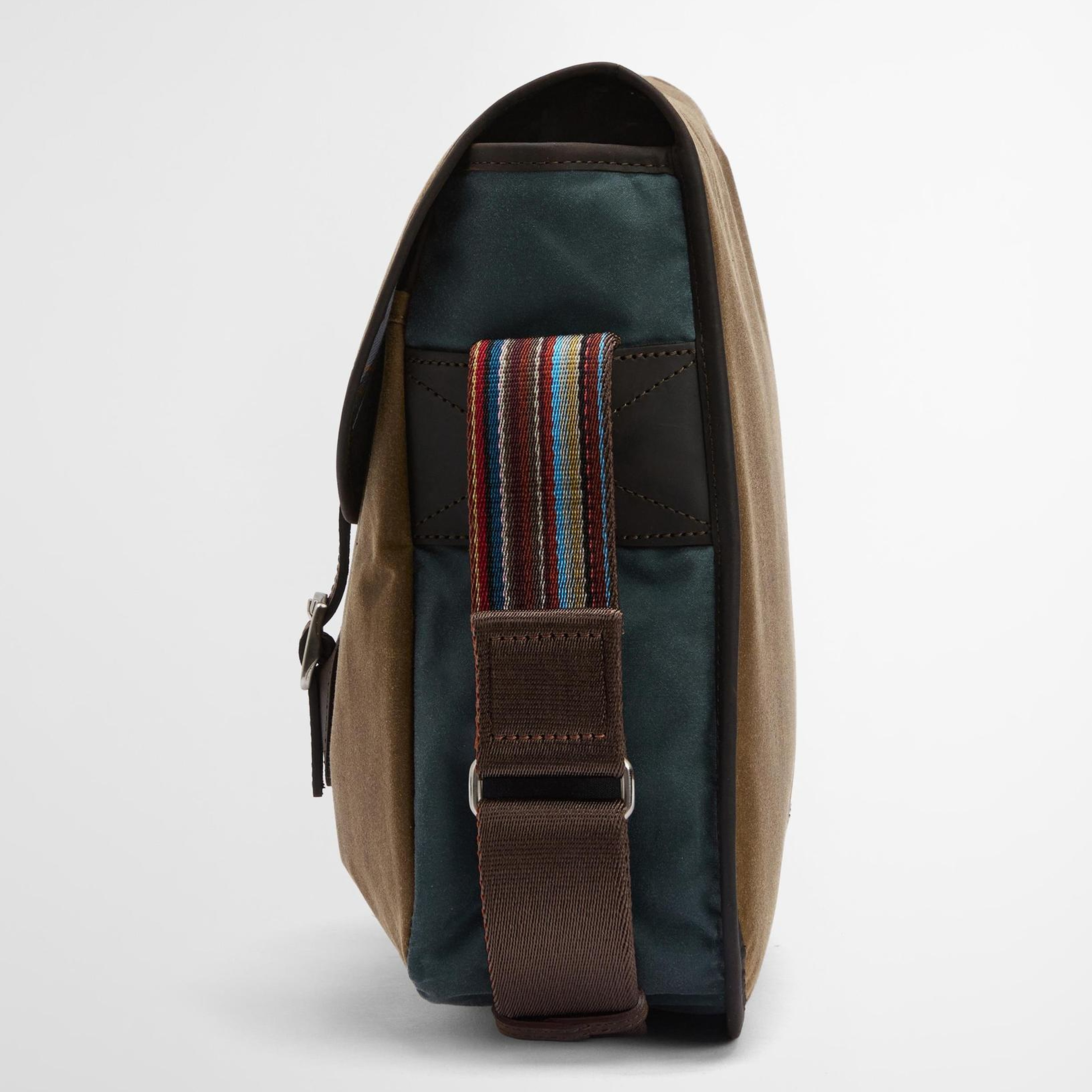 Barbour x Paul Smith Tarras Yağlı Çanta