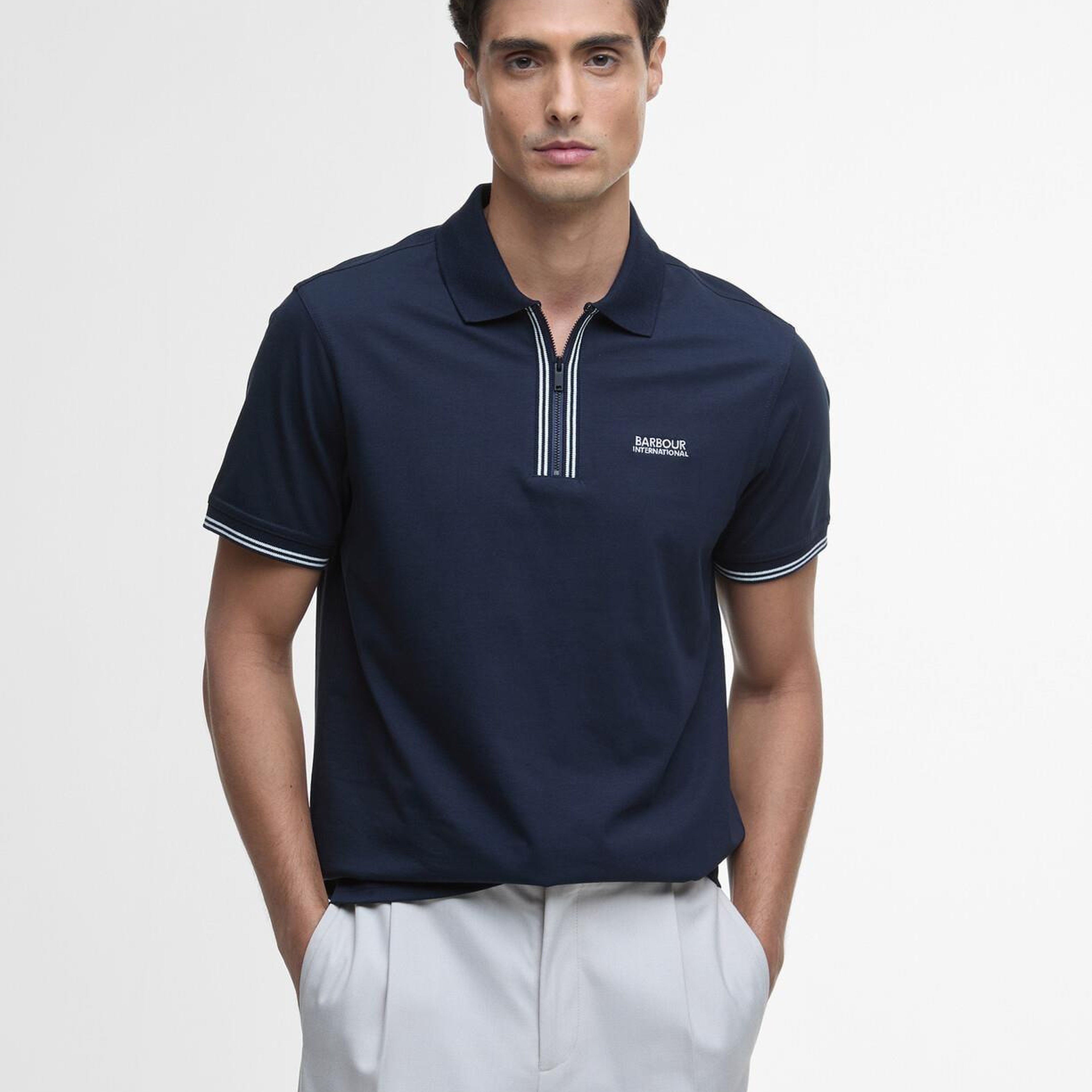 B.Intl Ollie Twin Tipped Placket Polo Yaka