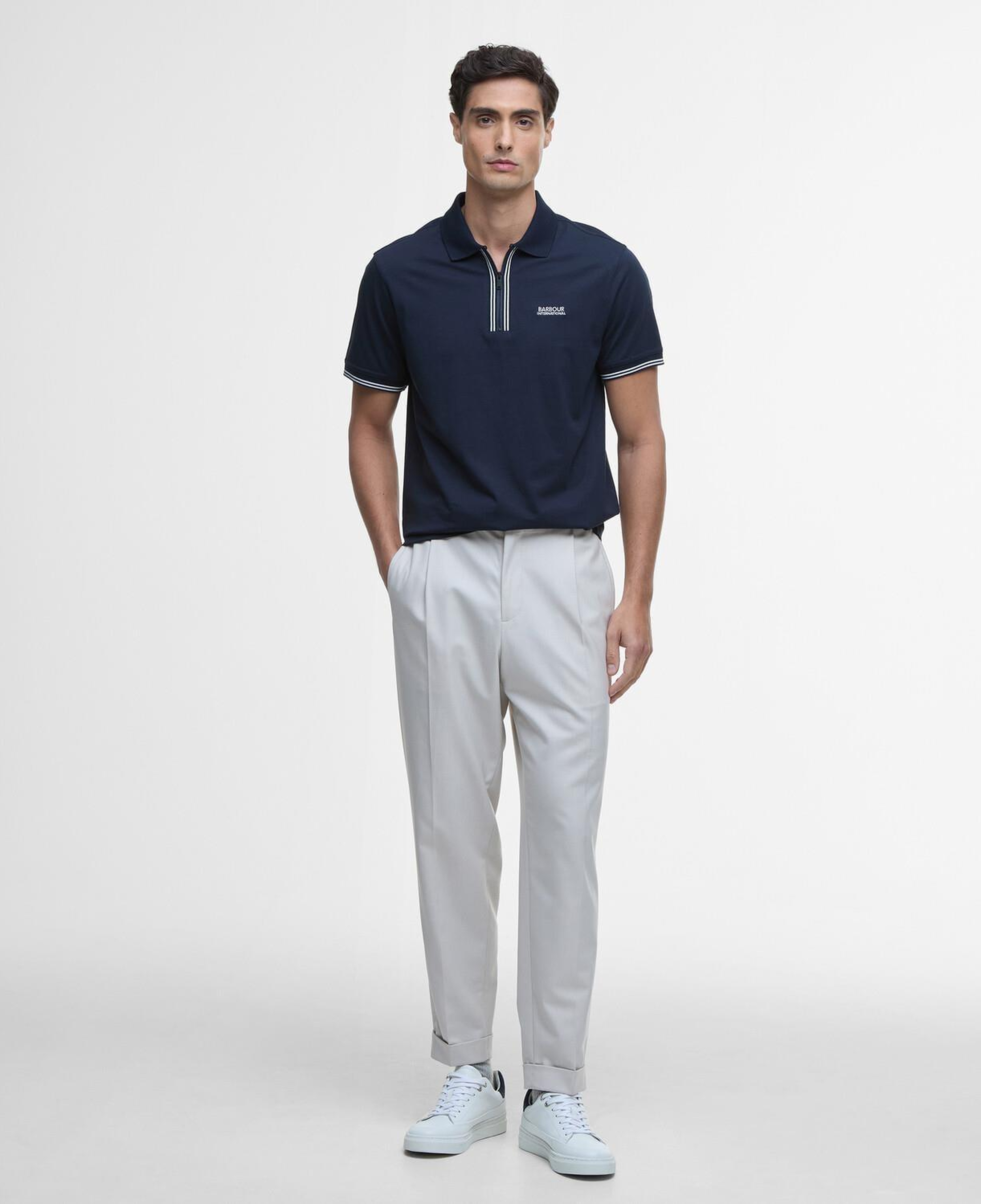 B.Intl Ollie Twin Tipped Placket Polo Yaka