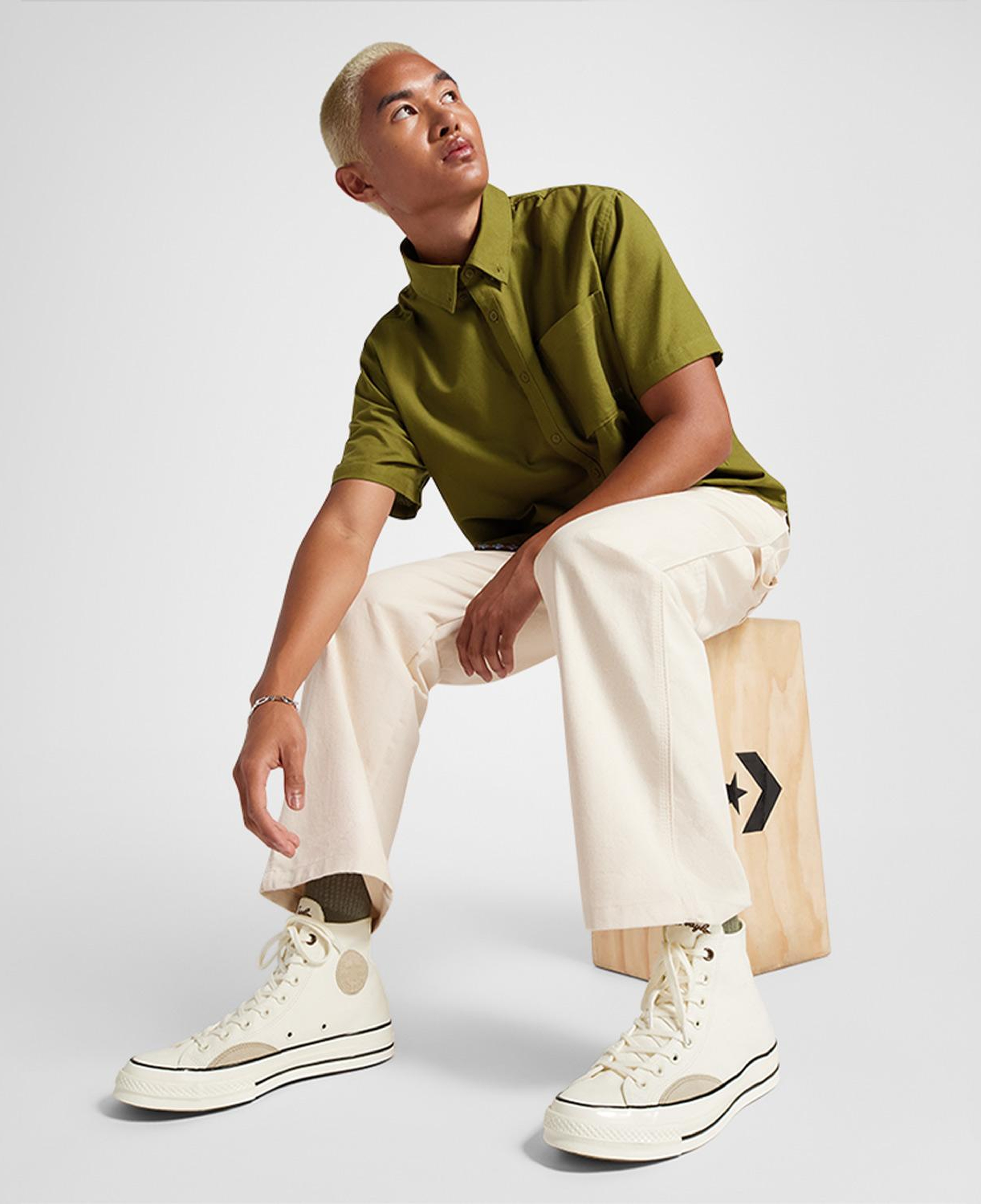 Converse Chuck 70 Mixed Materials Unisex Krem Sneaker