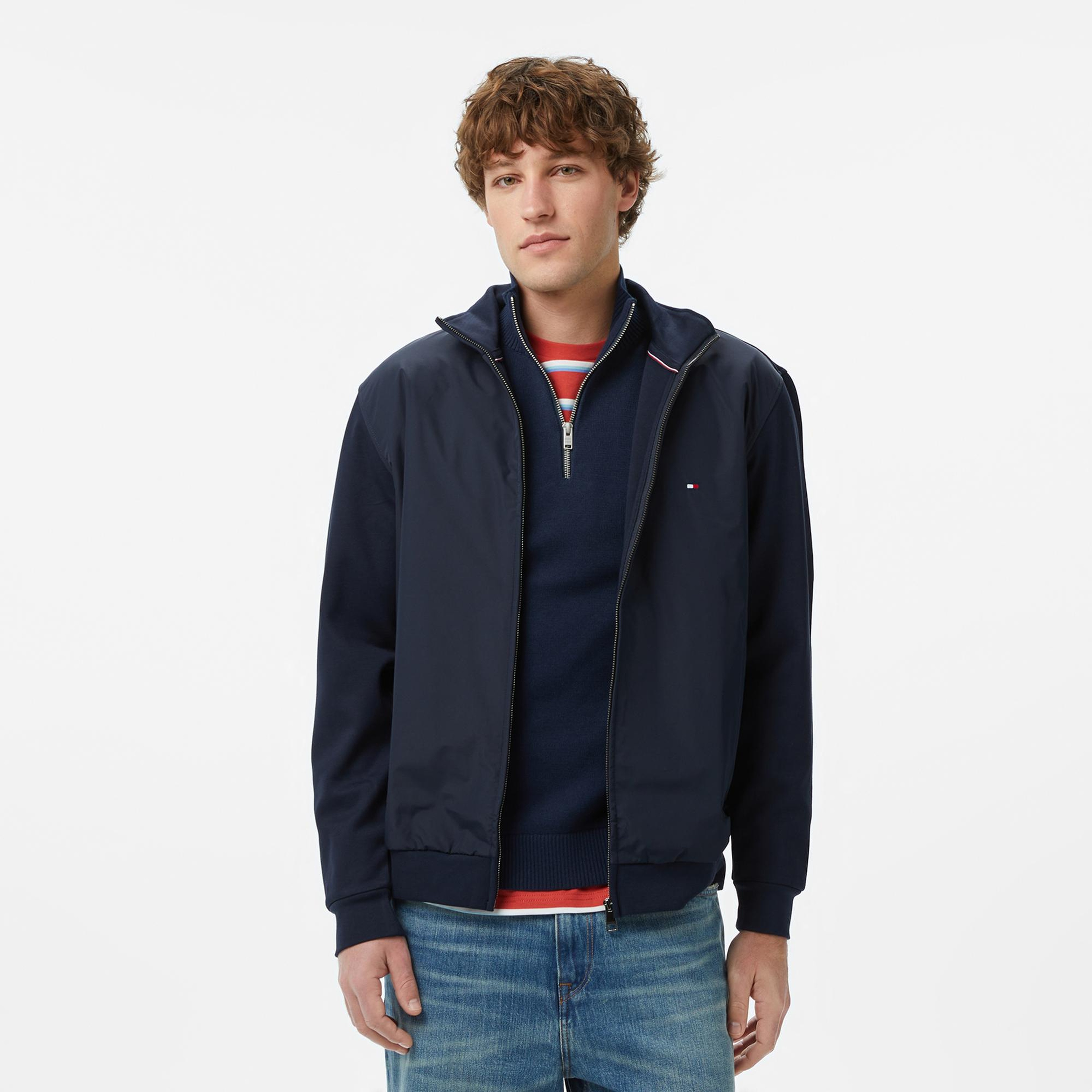 Tommy Hilfiger Elevated Essentials Erkek Lacivert Eşofman Üstü