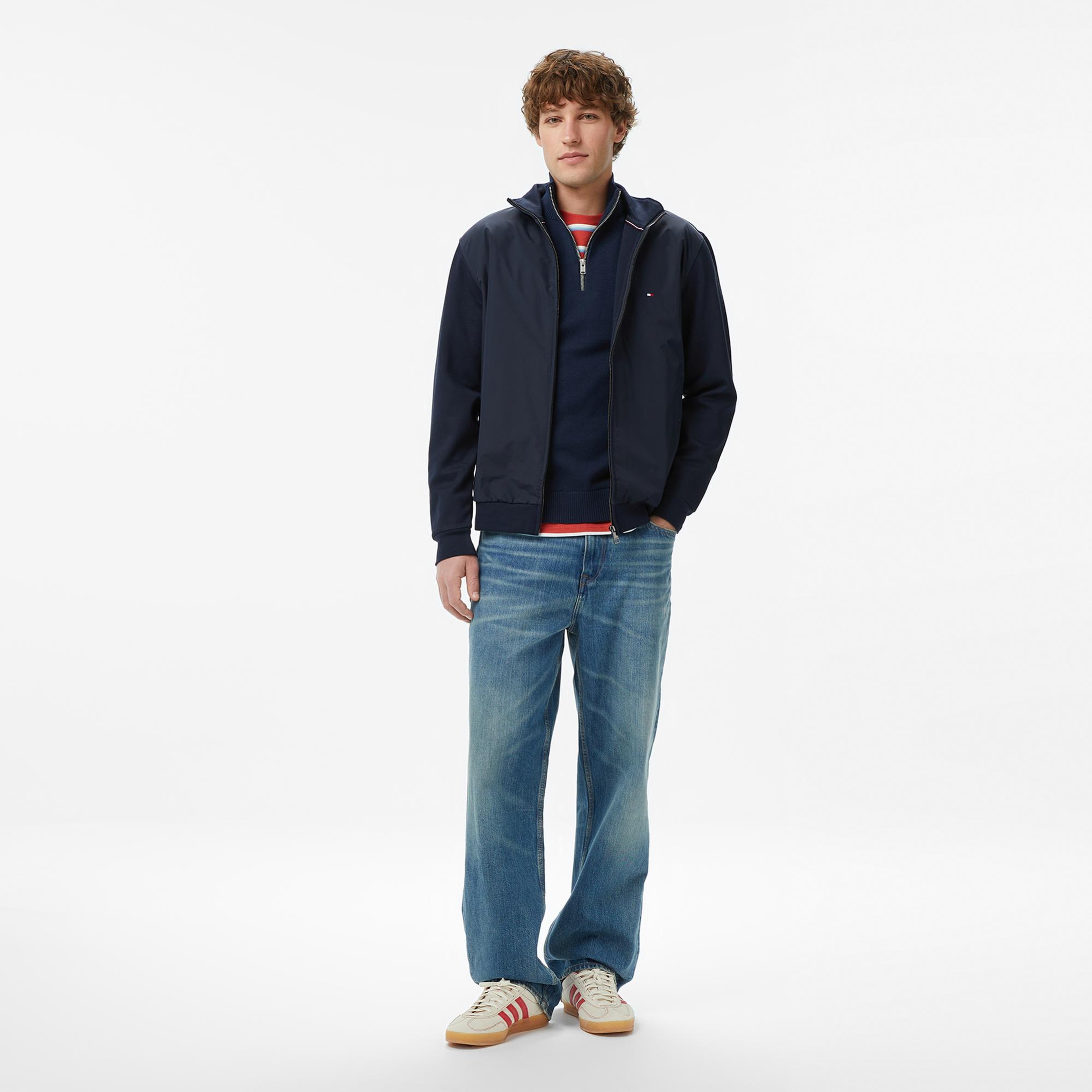 Tommy Hilfiger Elevated Essentials Erkek Lacivert Eşofman Üstü