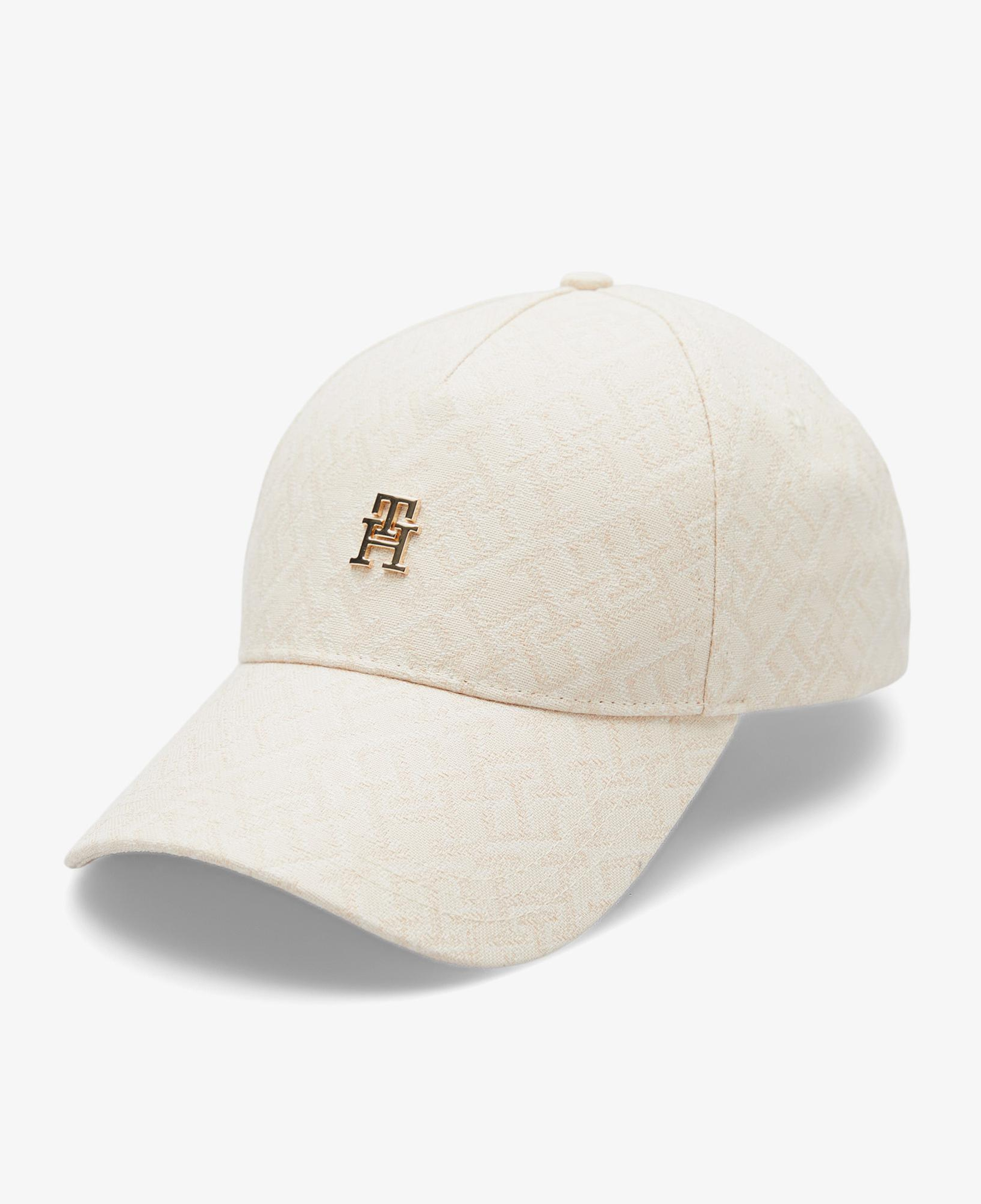 Tommy Hilfiger Monogram Kadın Bej Şapka