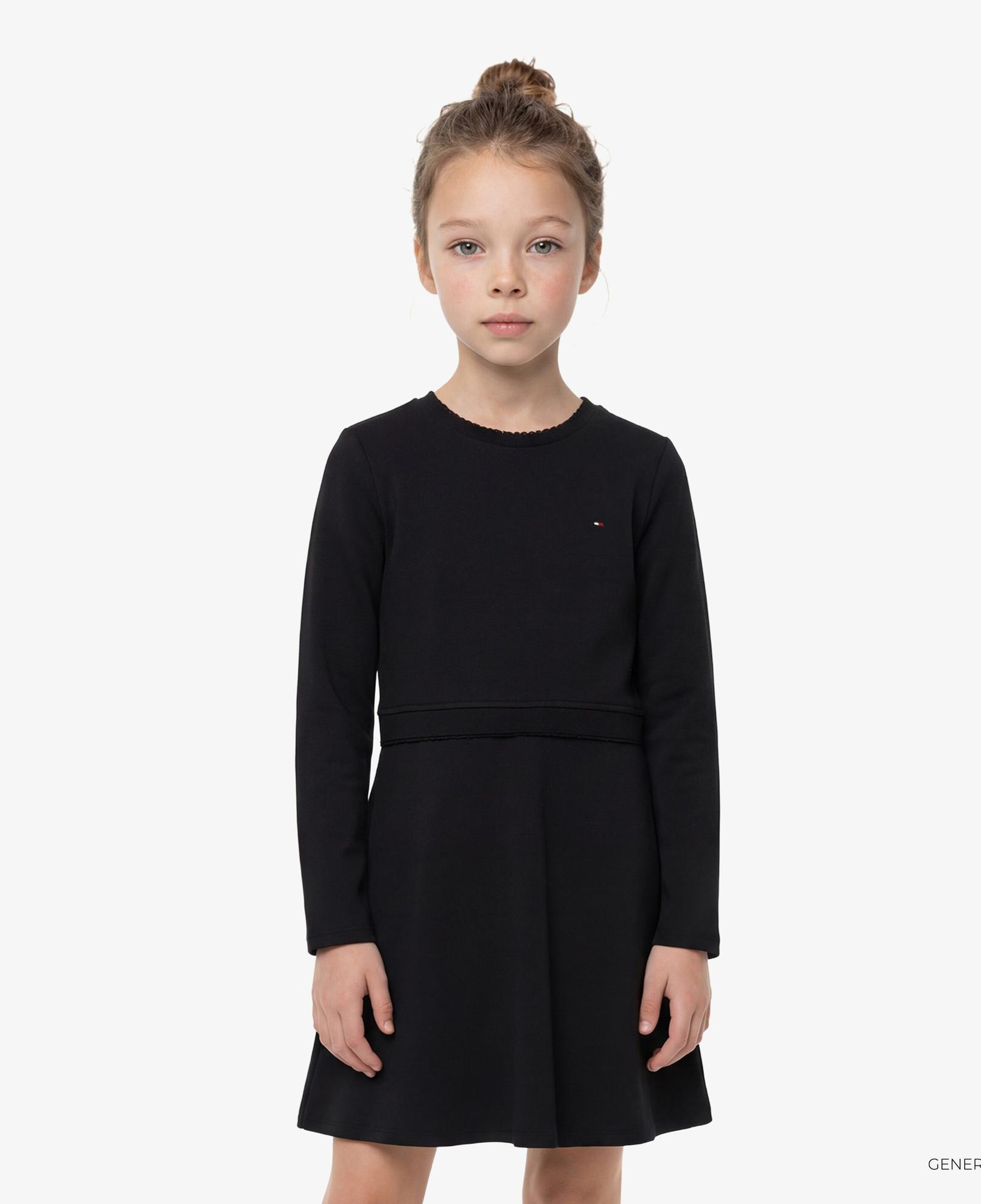 Tommy Hilfiger Essentials Çocuk Siyah Elbise