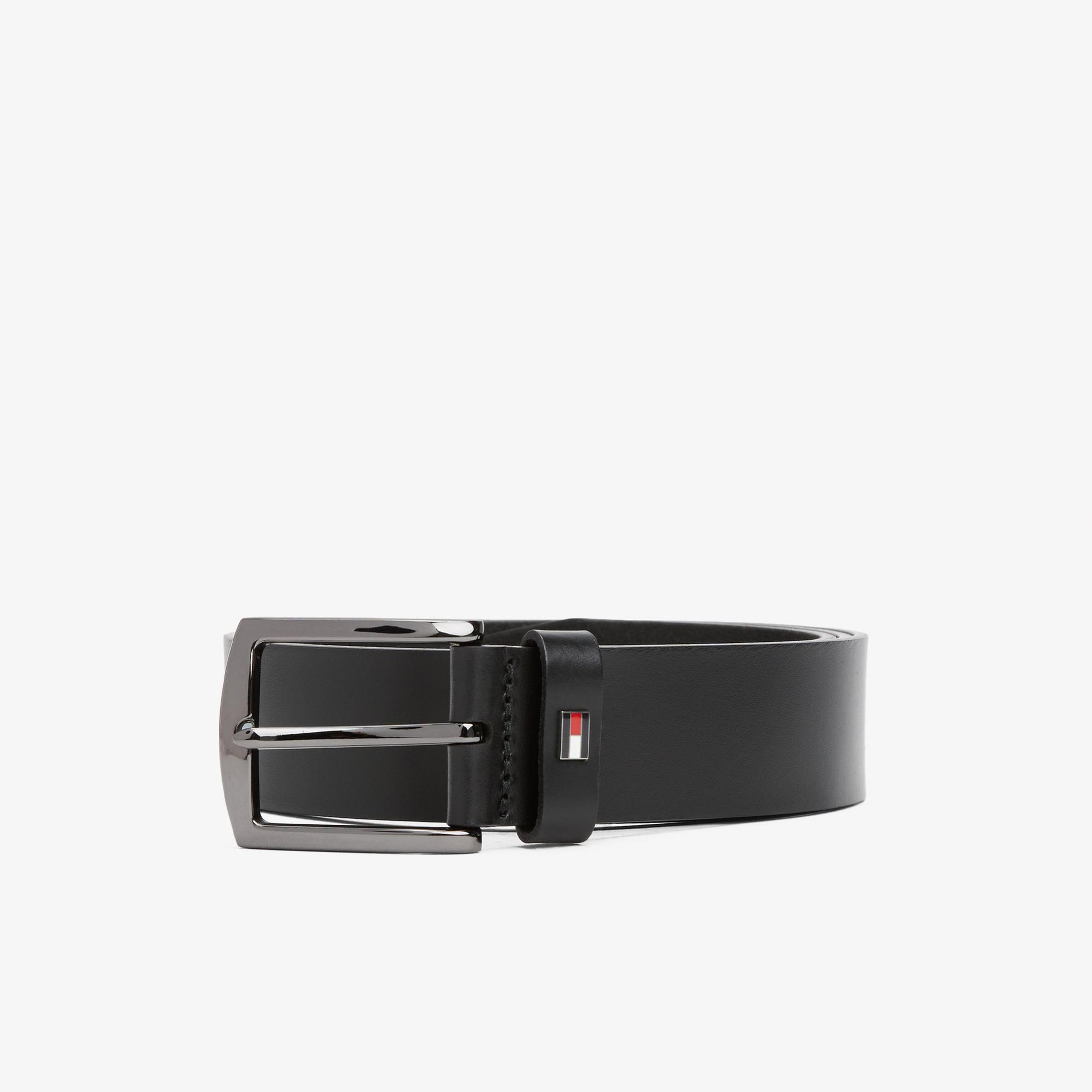 Tommy Hilfiger Denton Erkek Siyah Kemer