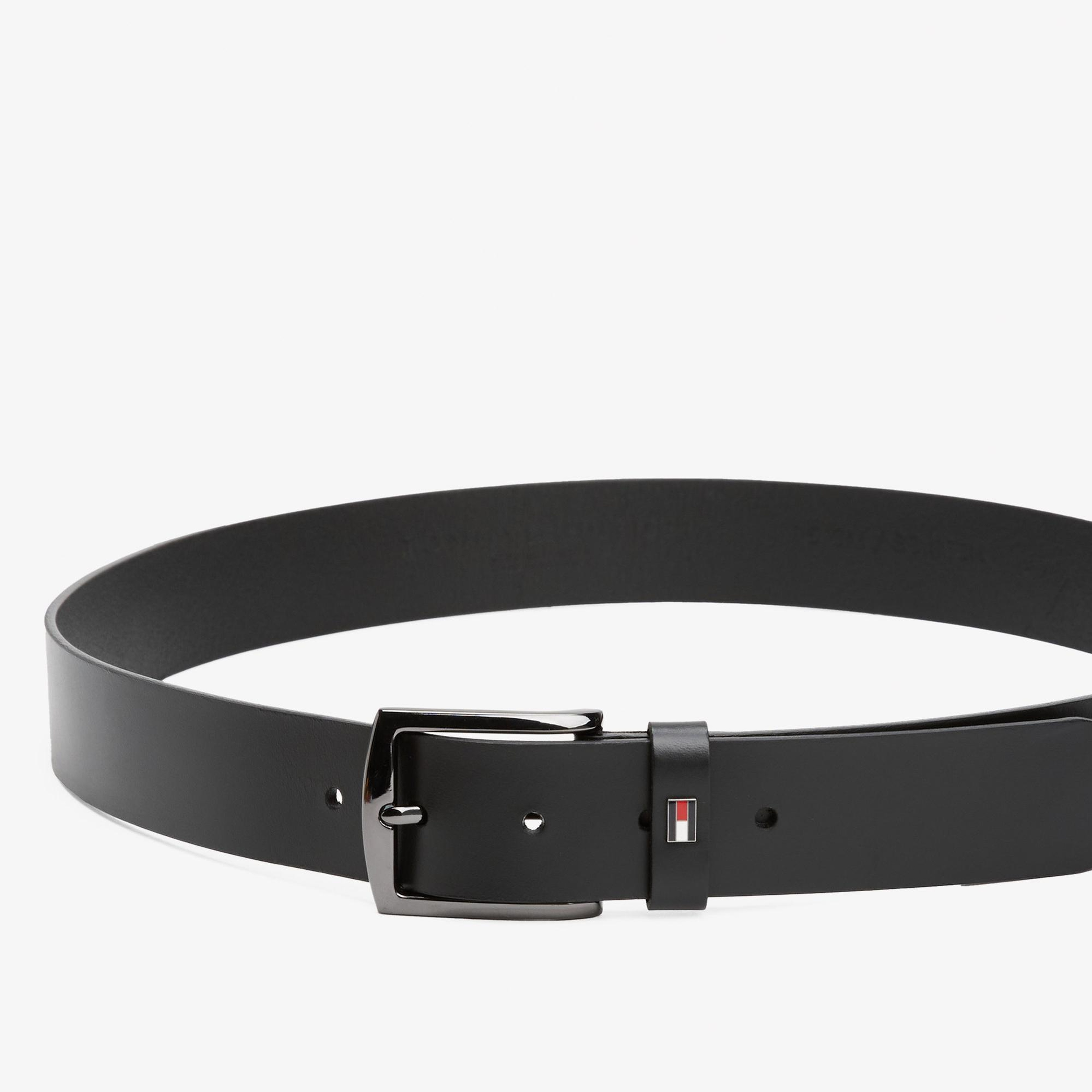 Tommy Hilfiger Denton Erkek Siyah Kemer