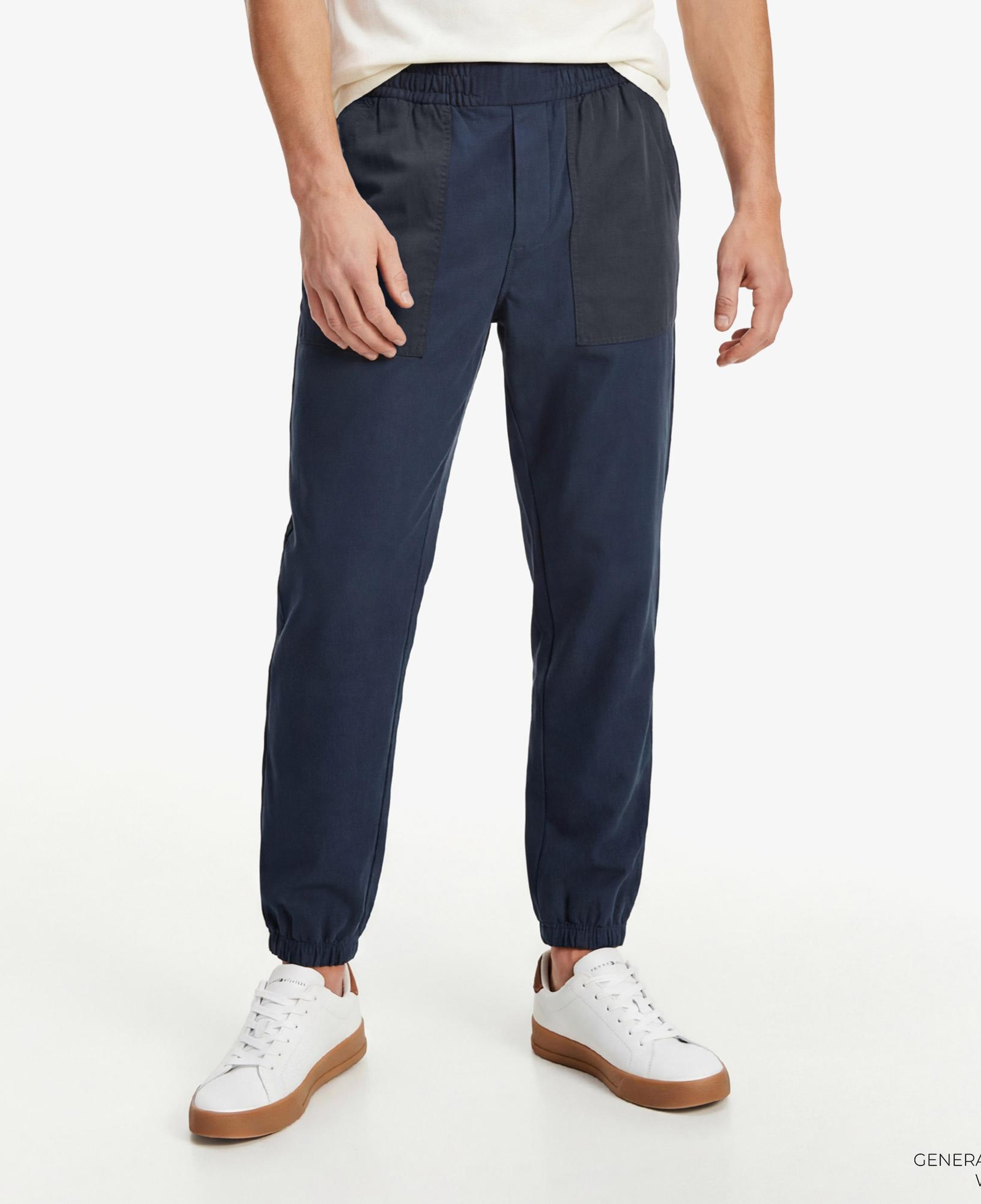 Tommy Hilfiger Mixed Media Erkek Lacivert Eşofman Altı