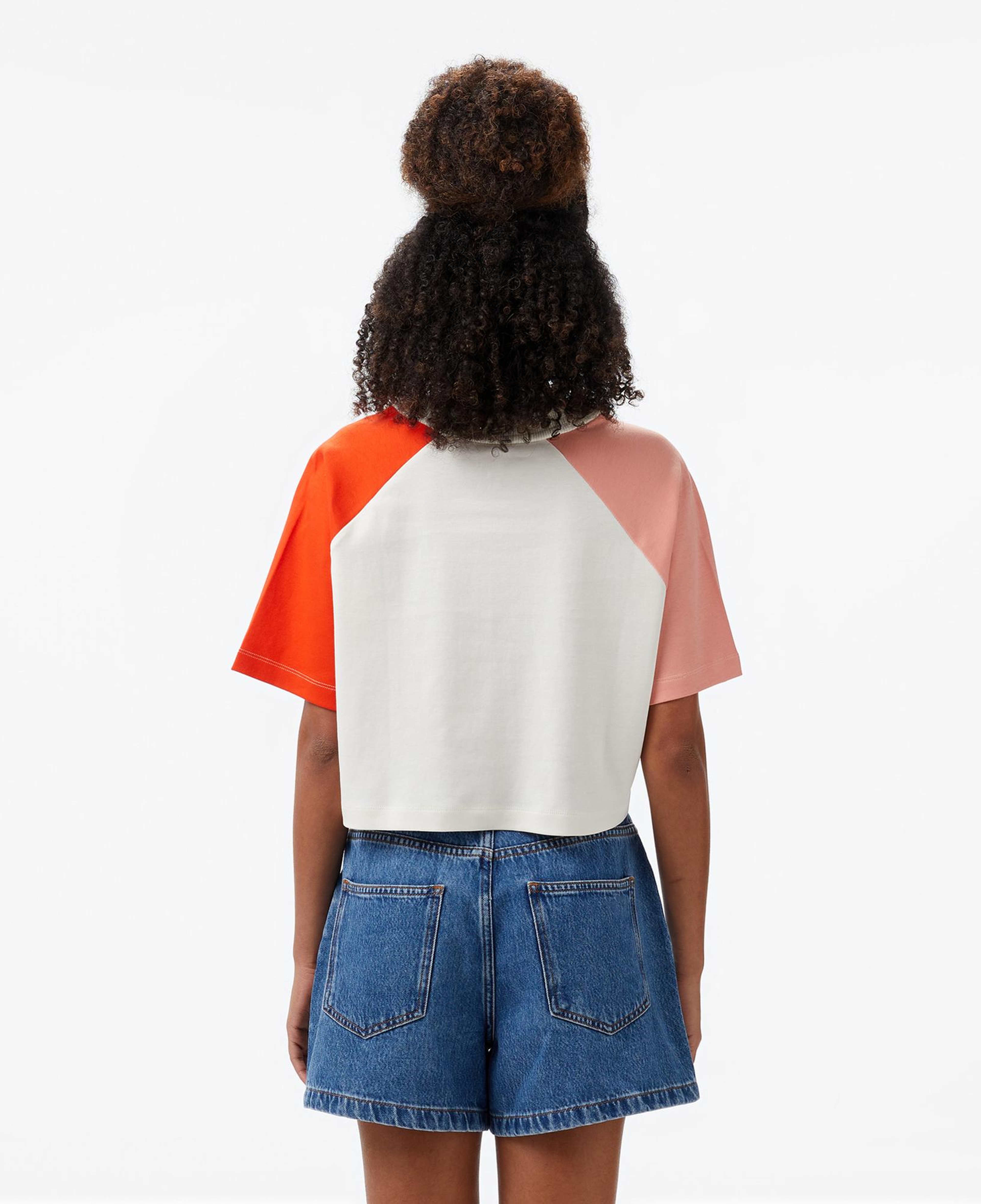 Converse Star Chevron Baskılı Kadın Beyaz T-Shirt