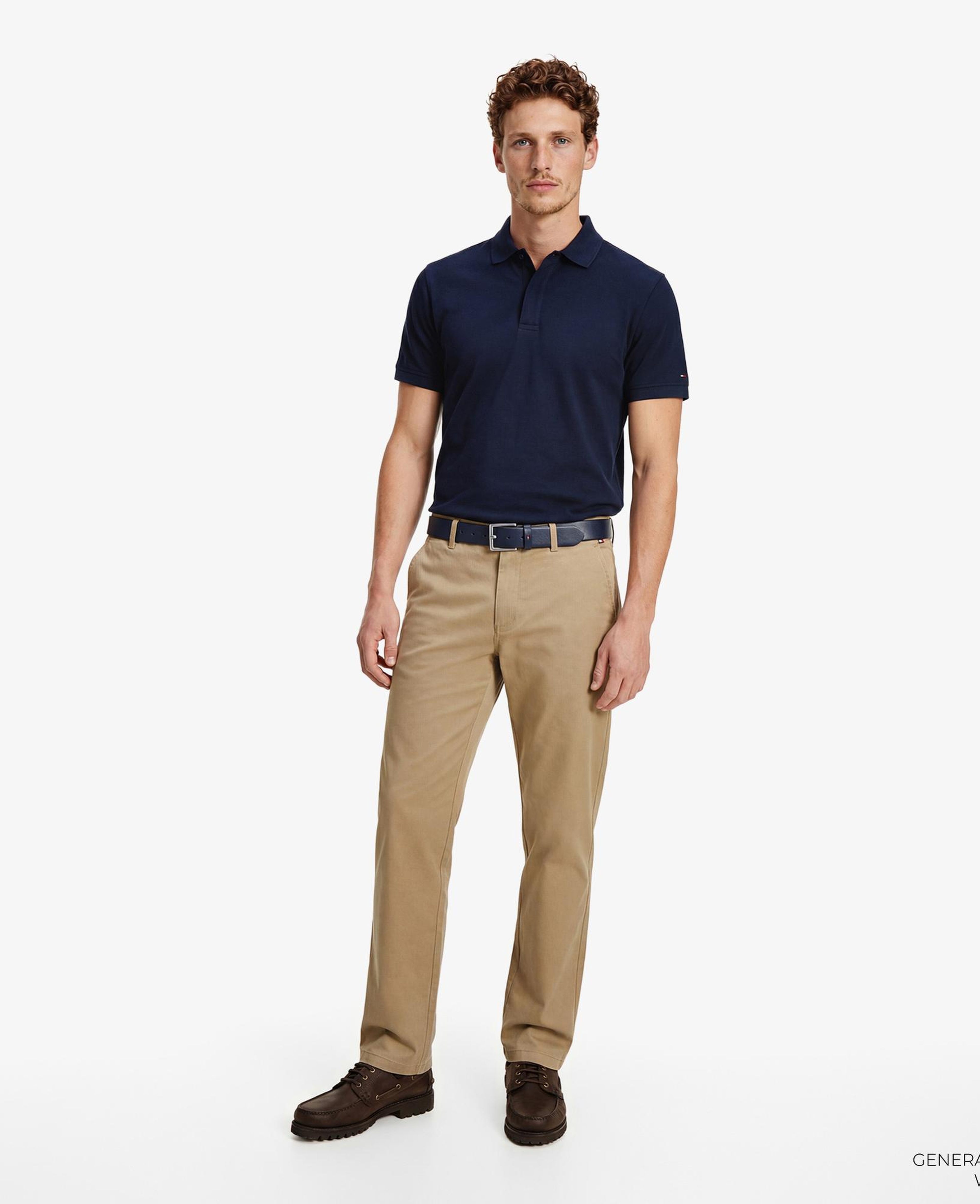 Tommy Hilfiger Elevated Essentials Erkek Lacivert Polo Yaka T-Shirt