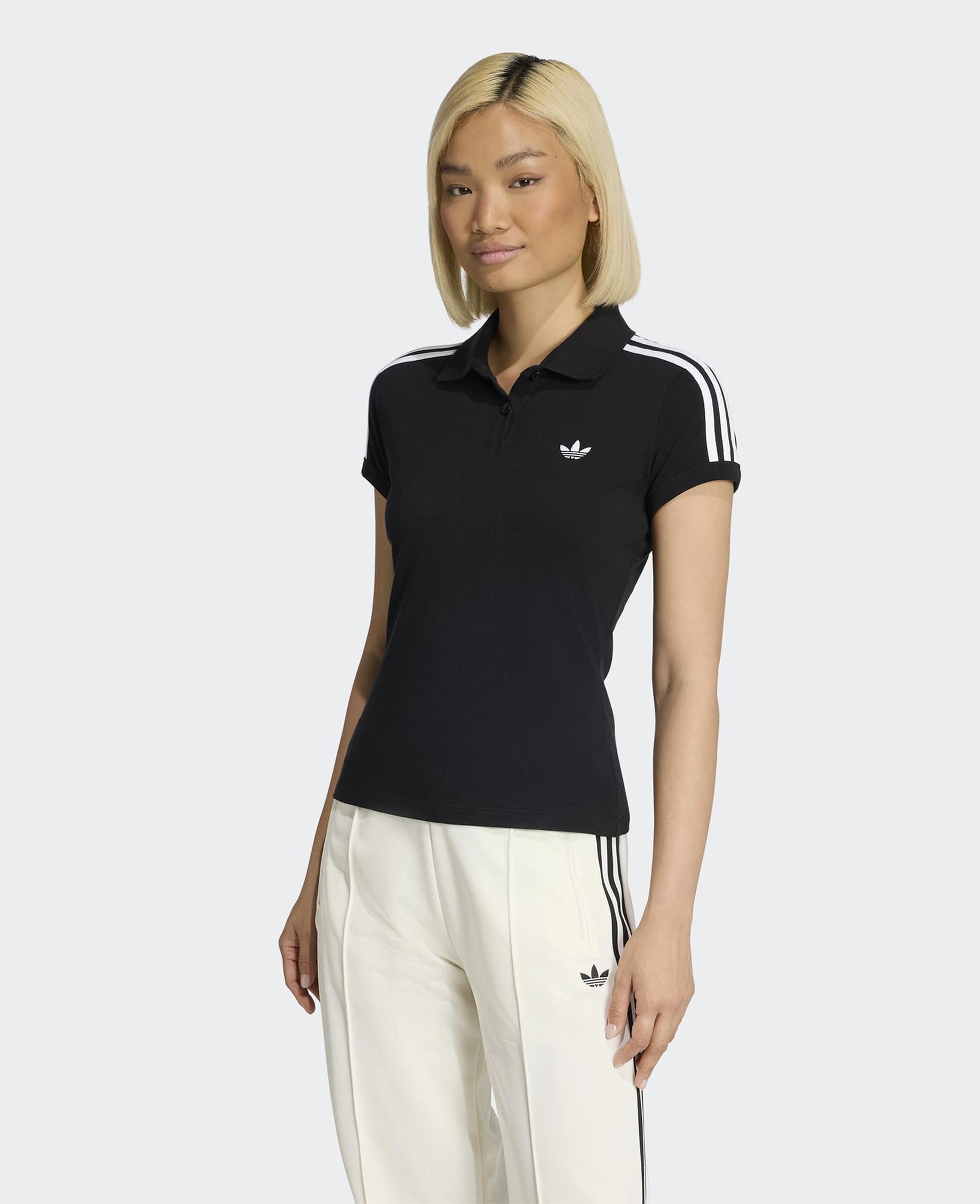adidas 3-Stripes Kadın Siyah Polo