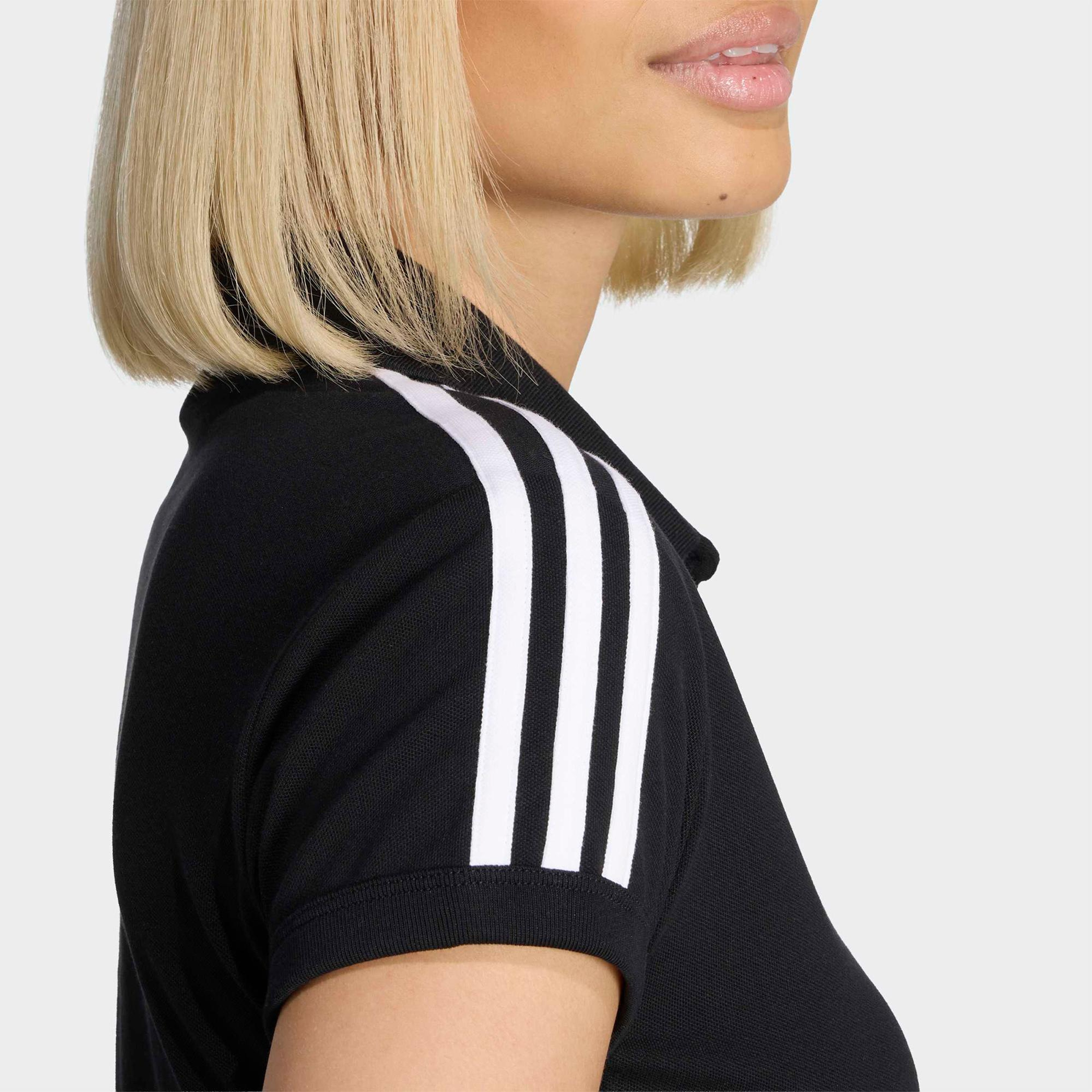 adidas 3-Stripes Kadın Siyah Polo