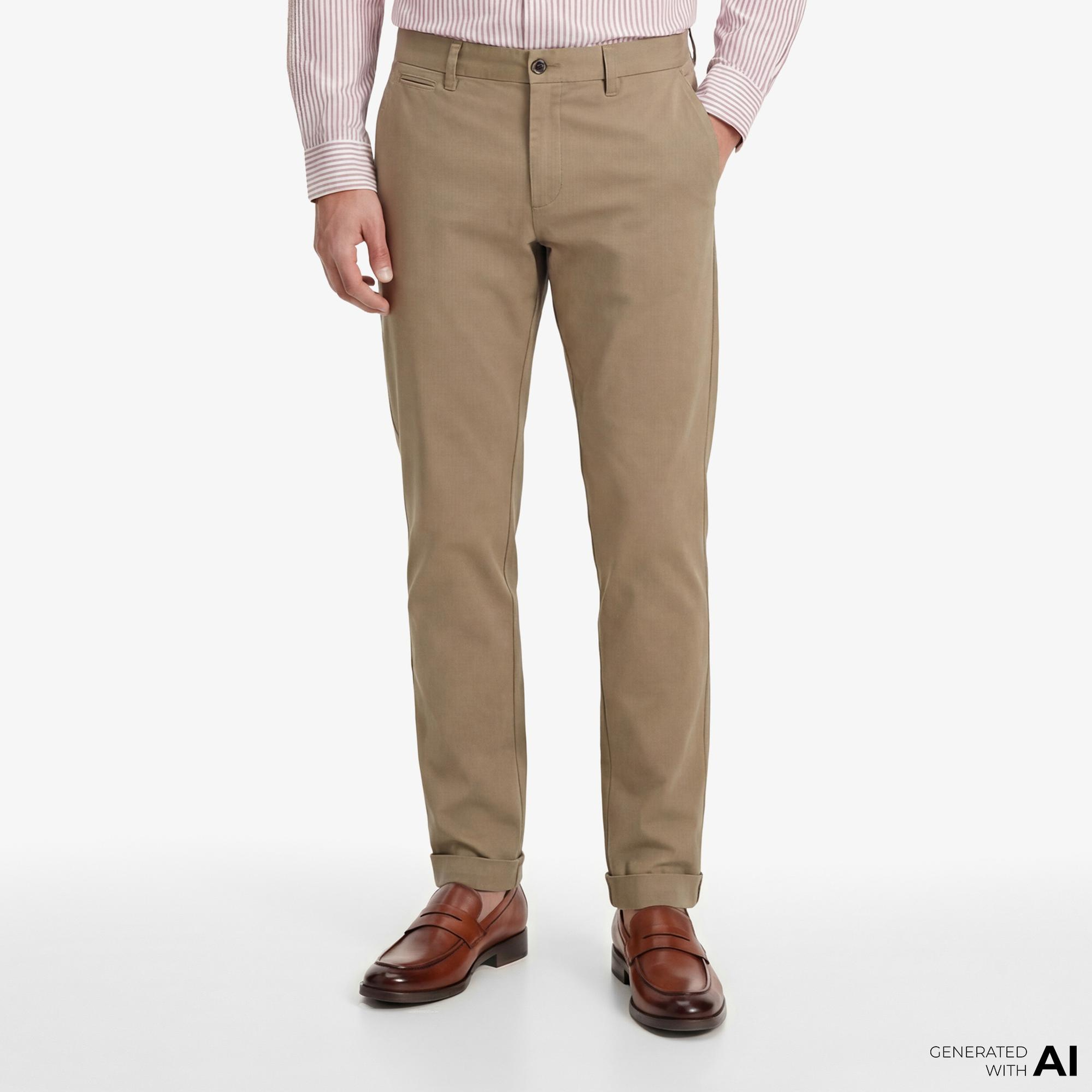 Tommy Hilfiger Performance Erkek Bej Pantolon