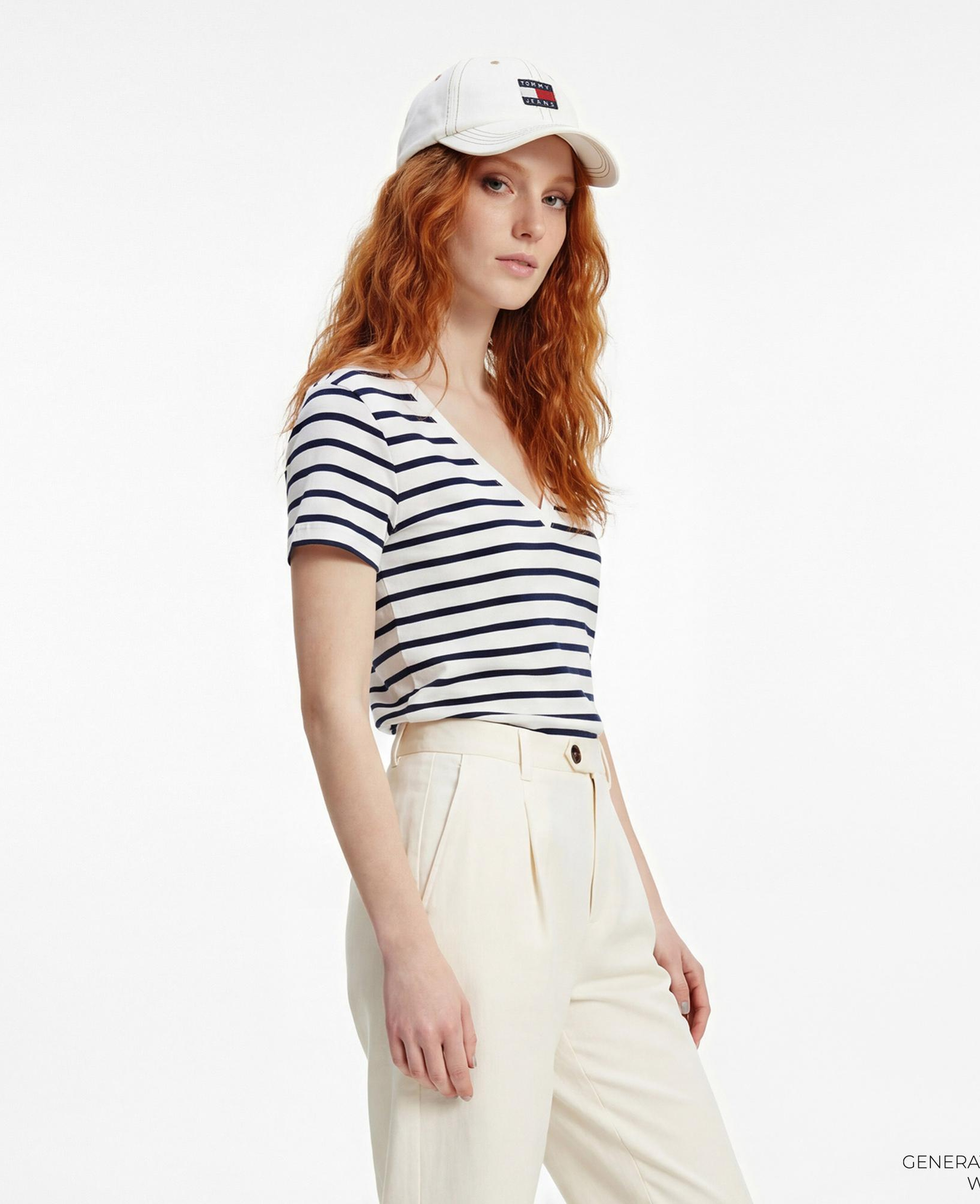 Tommy Hilfiger Nos Kadın Beyaz T-Shirt