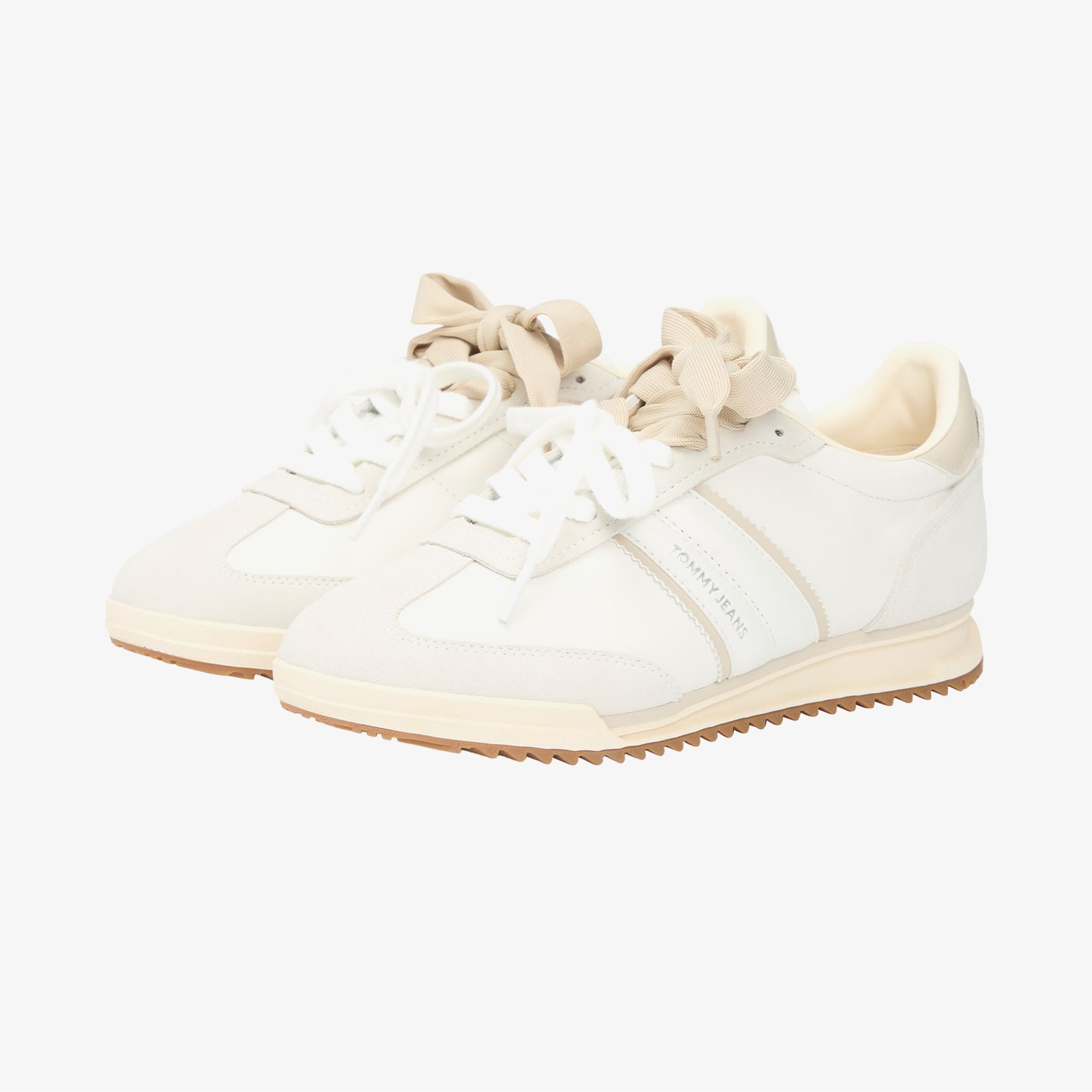 Tommy Hilfiger Alphacleat Kadın Bej Sneaker