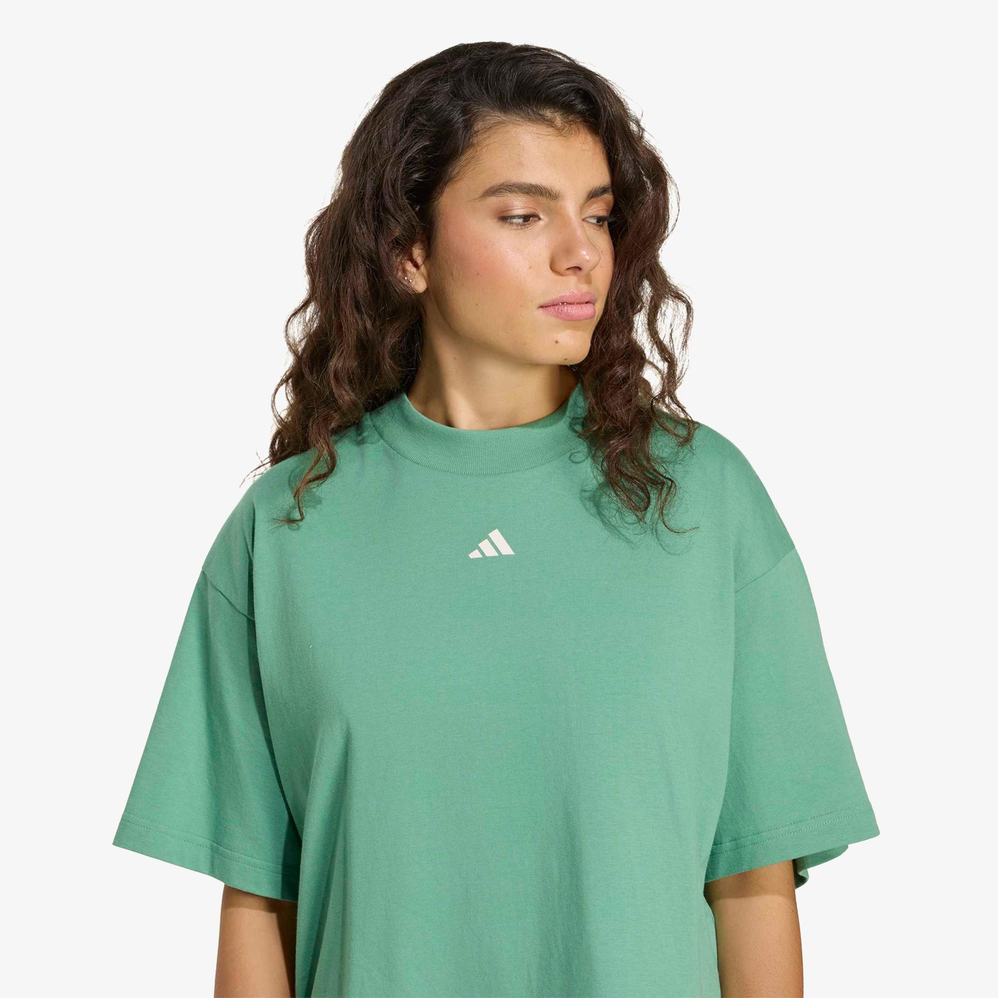 adidas Studio Boyfriend Kadın Yeşil T-Shirt