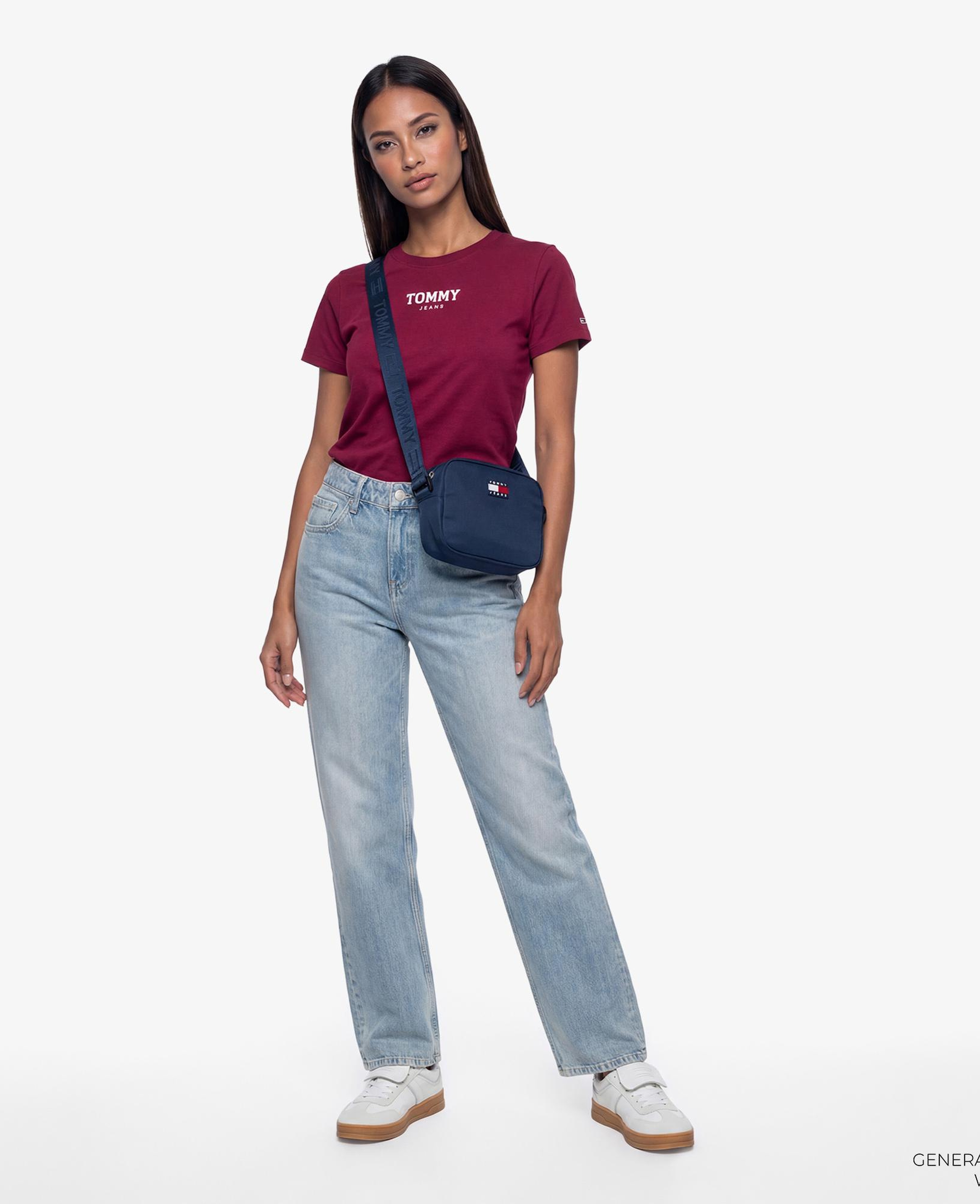 Tommy Hilfiger Essential Logo Kadın Pembe T-Shirt