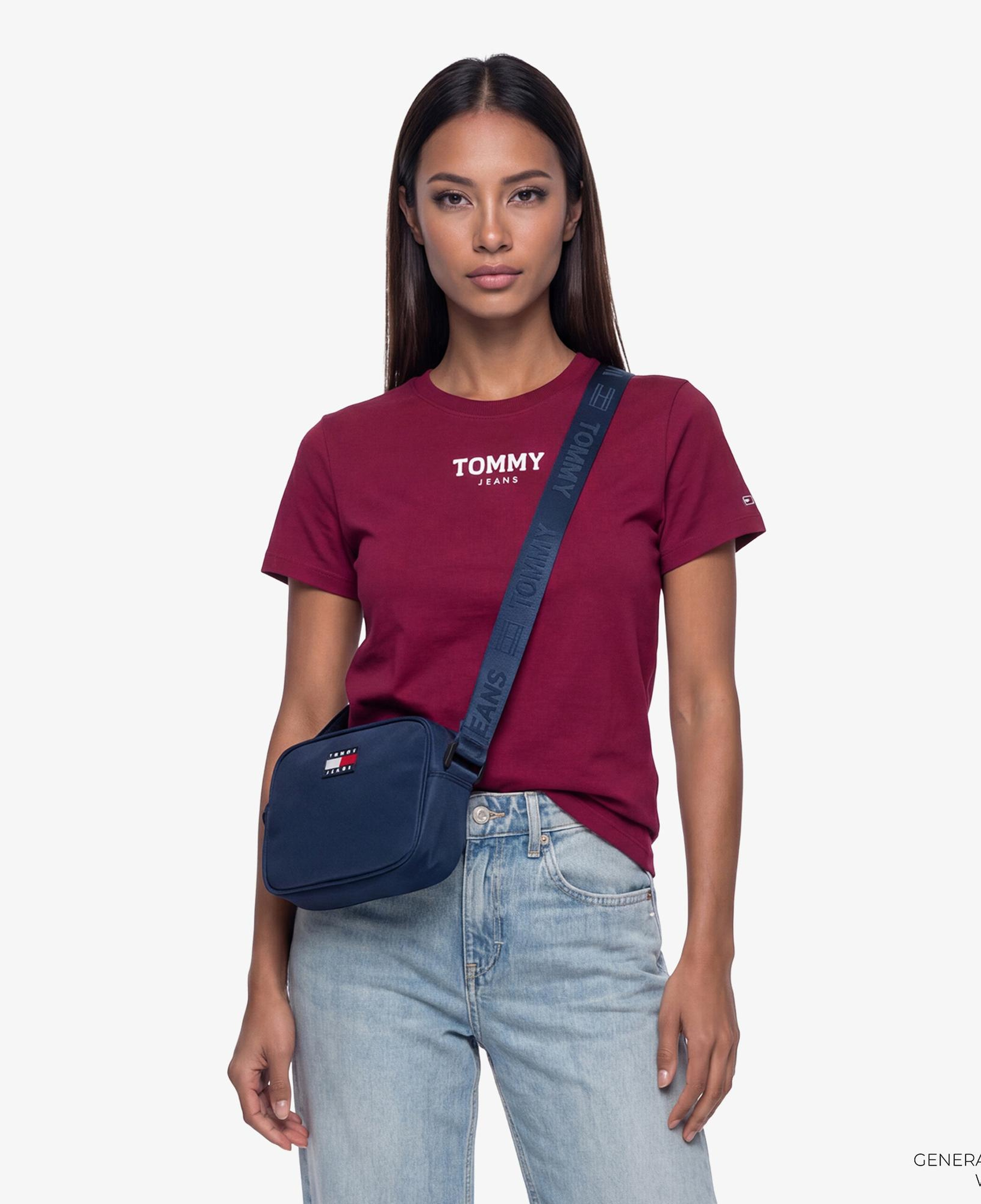 Tommy Hilfiger Essential Logo Kadın Pembe T-Shirt