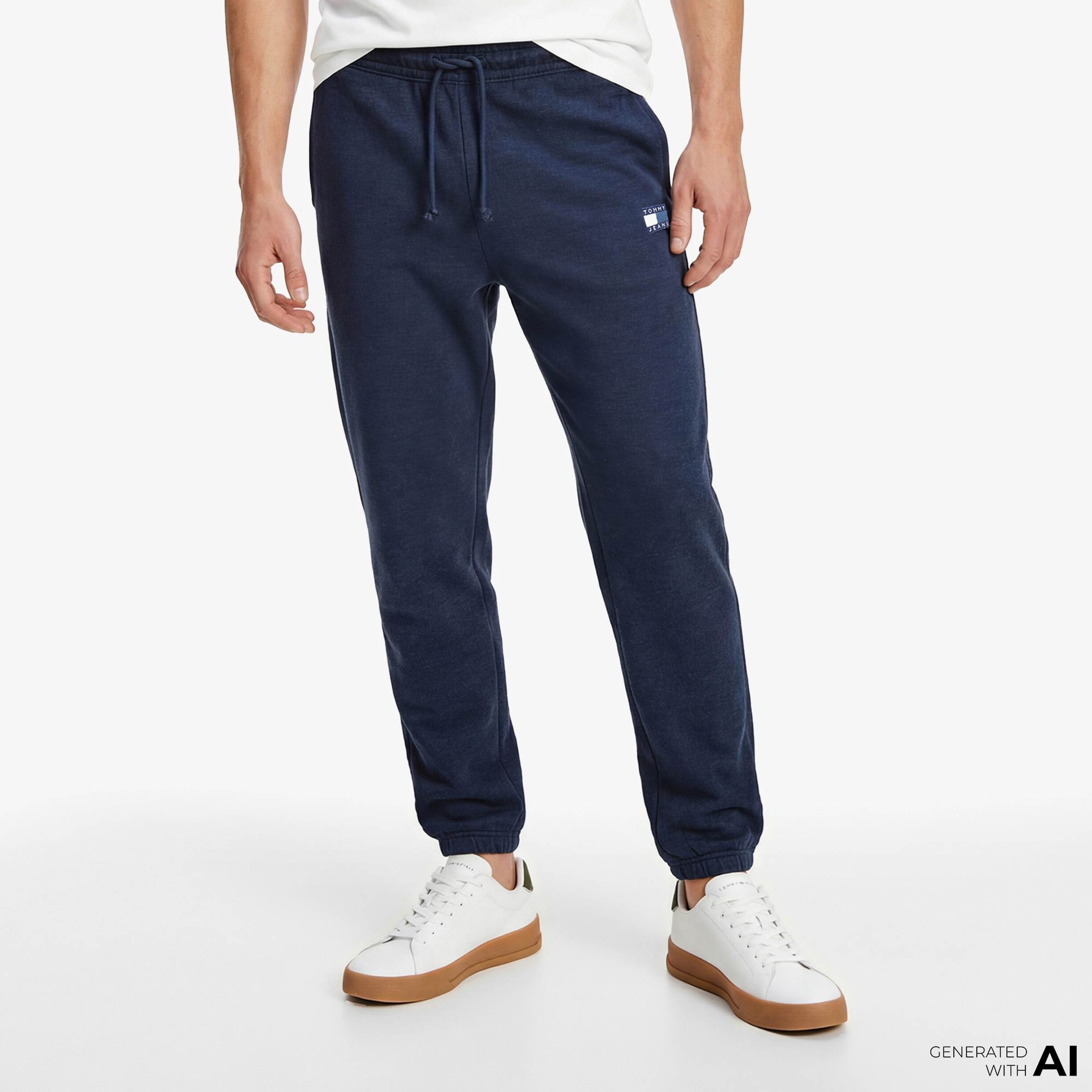 Tommy Hilfiger Badge Erkek Lacivert Eşofman Altı