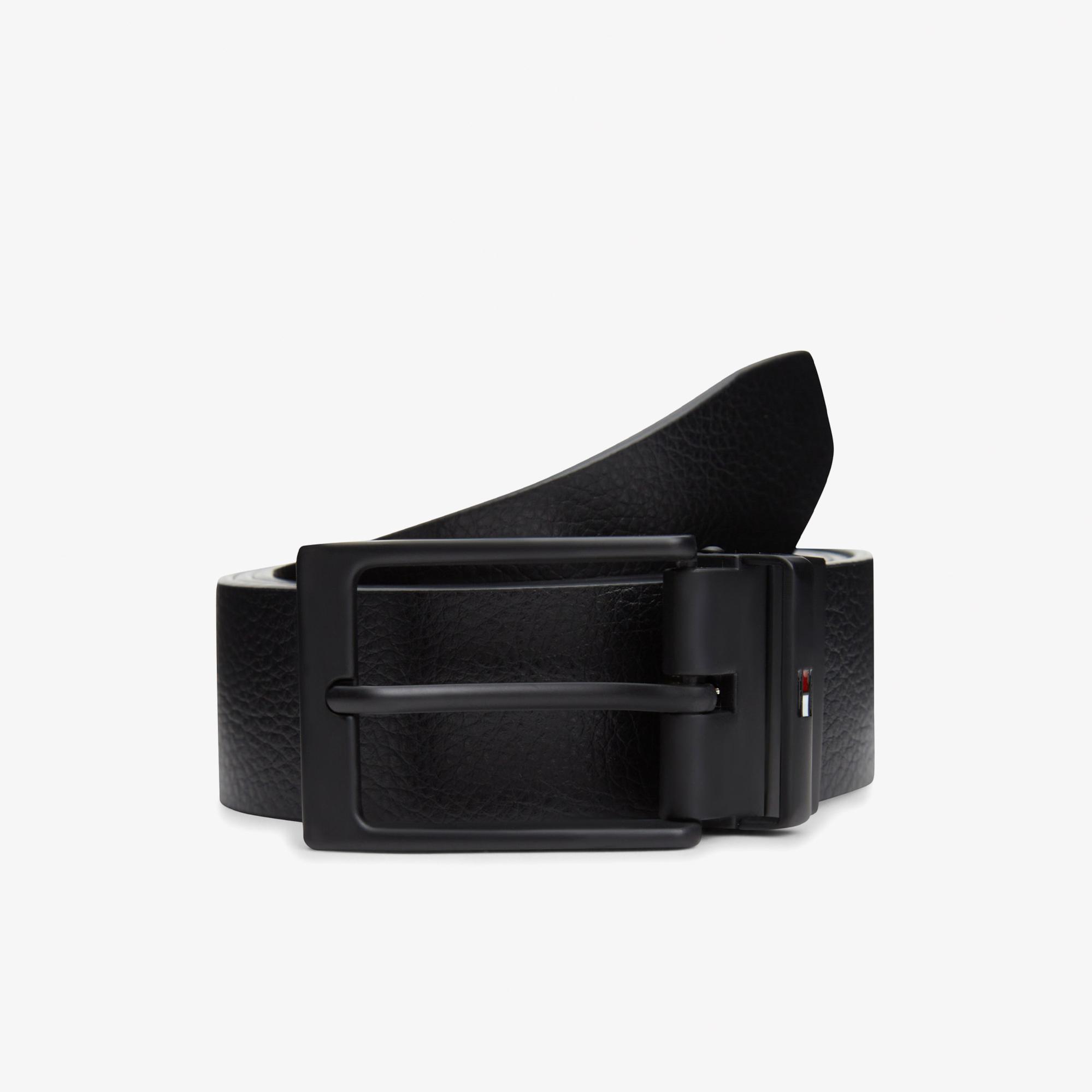 Tommy Hilfiger Layton Erkek Siyah Kemer