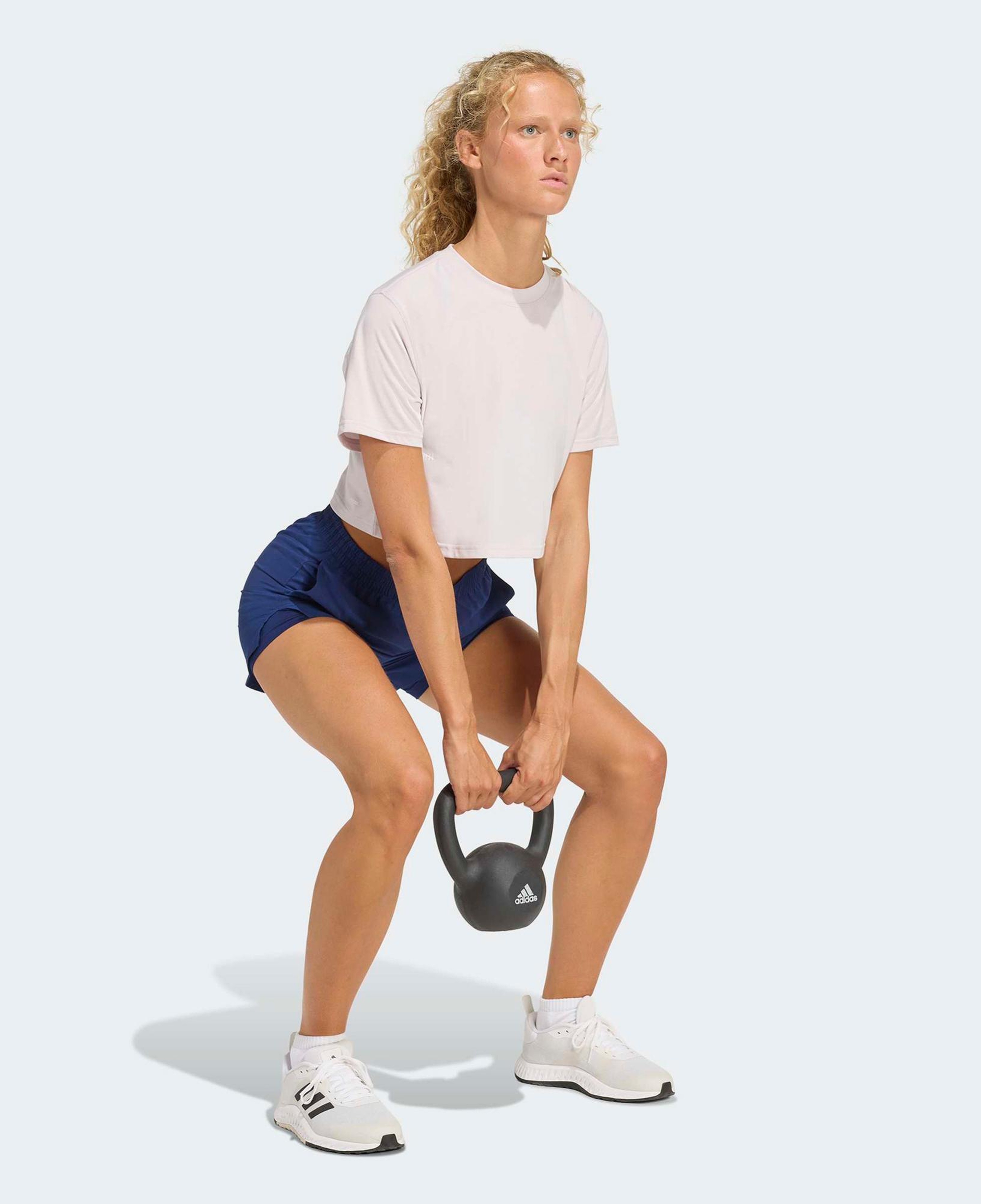 adidas Climacool Power Training Kadın Mor Crop T-Shirt