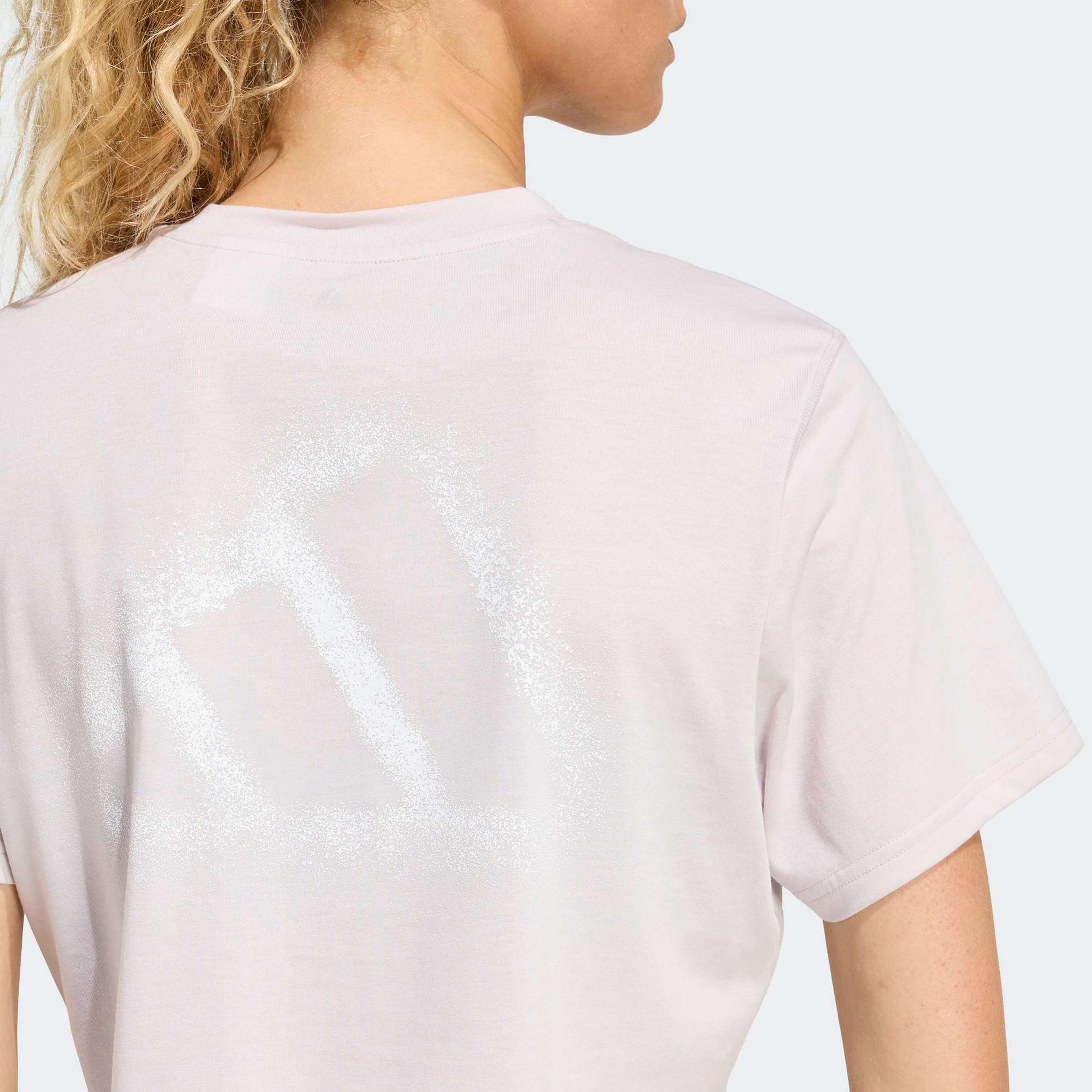 adidas Climacool Power Training Kadın Mor Crop T-Shirt