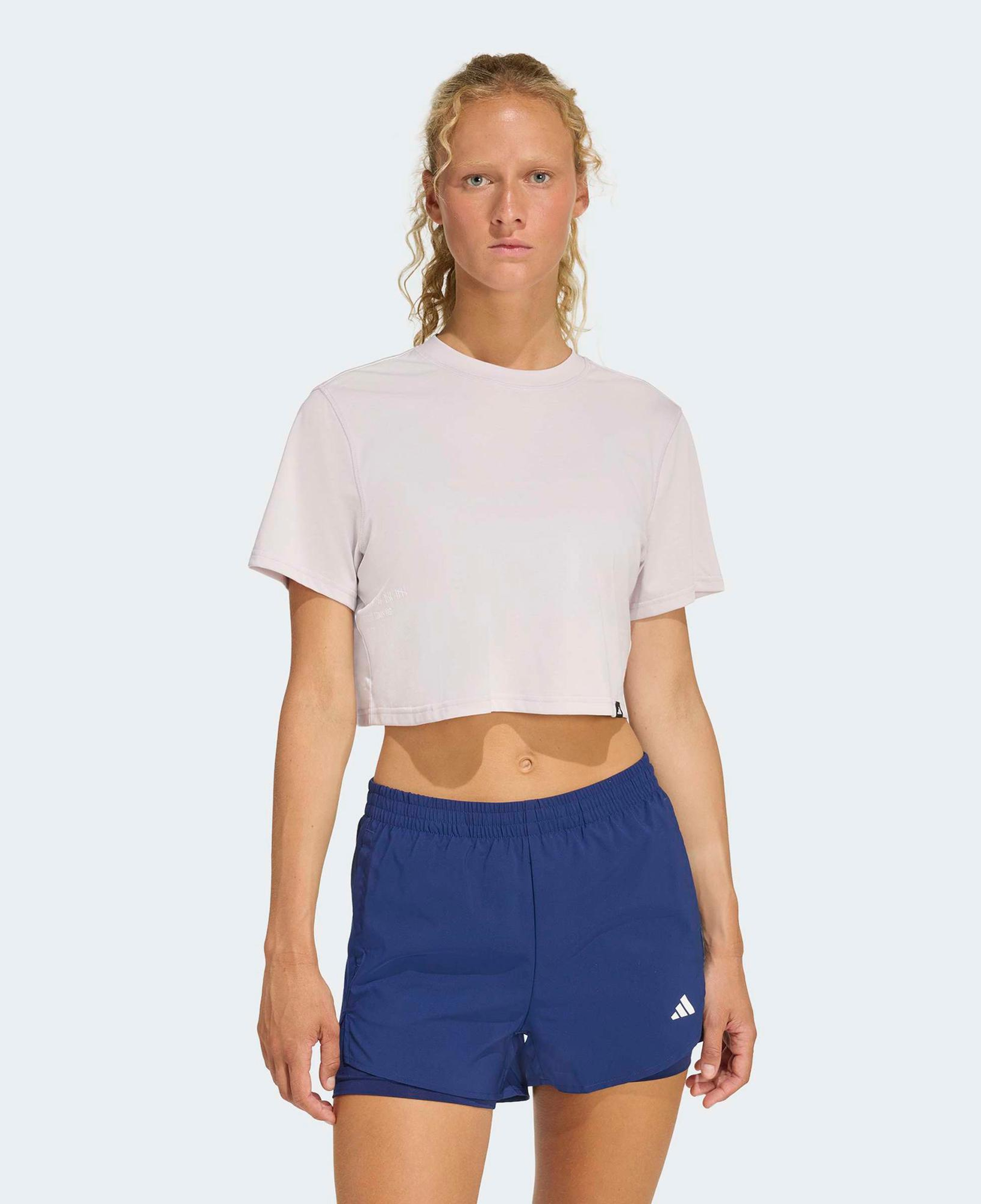 adidas Climacool Power Training Kadın Mor Crop T-Shirt