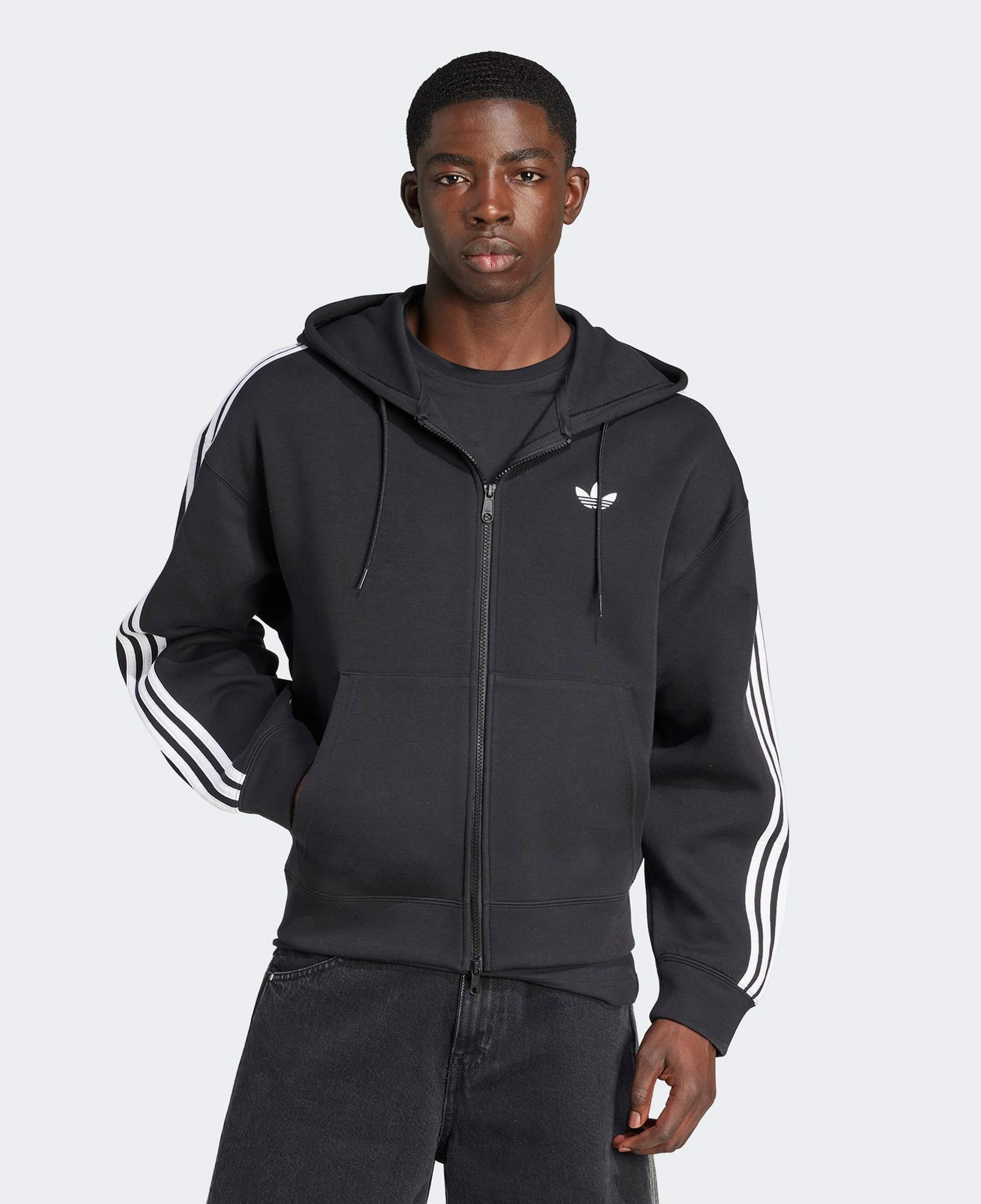 adidas Adicolor Spacer Erkek Siyah Eşofman Üstü