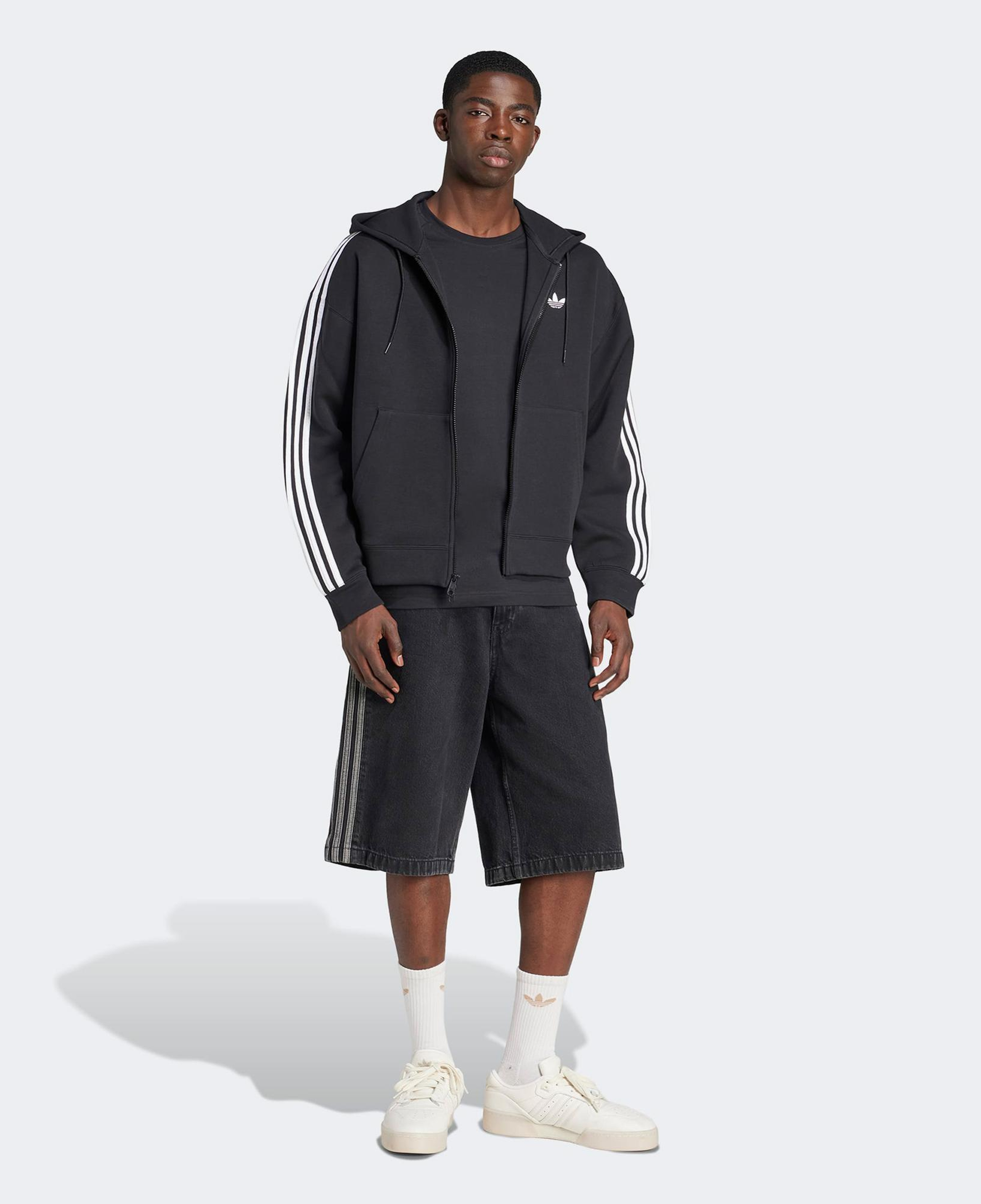 adidas Adicolor Spacer Erkek Siyah Eşofman Üstü