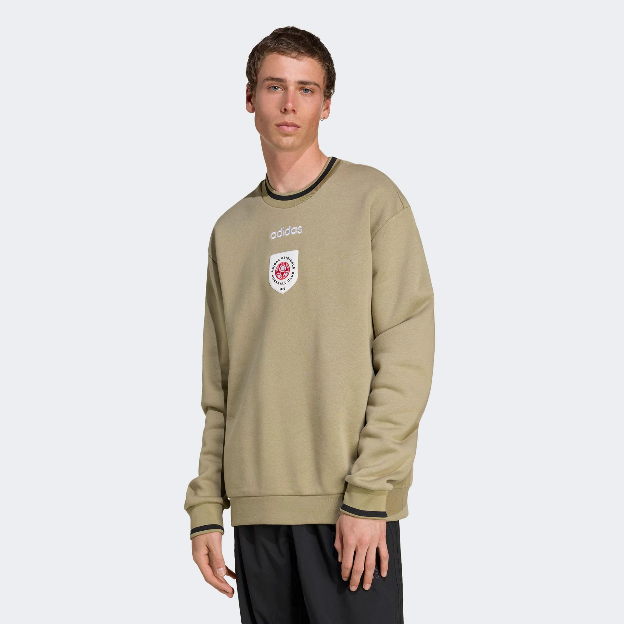 adidas Crewneck Erkek Haki Sweatshirt