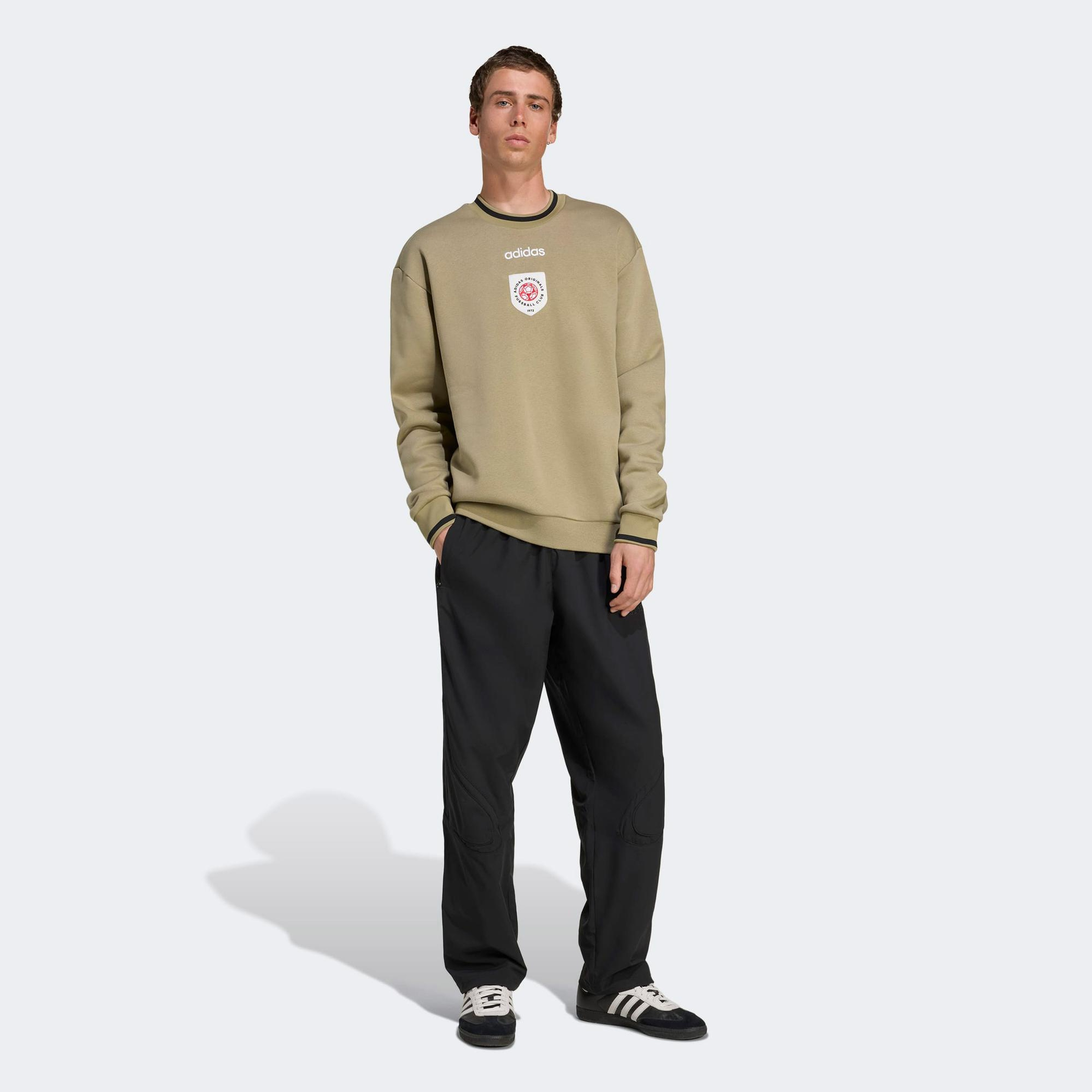 adidas Crewneck Erkek Haki Sweatshirt