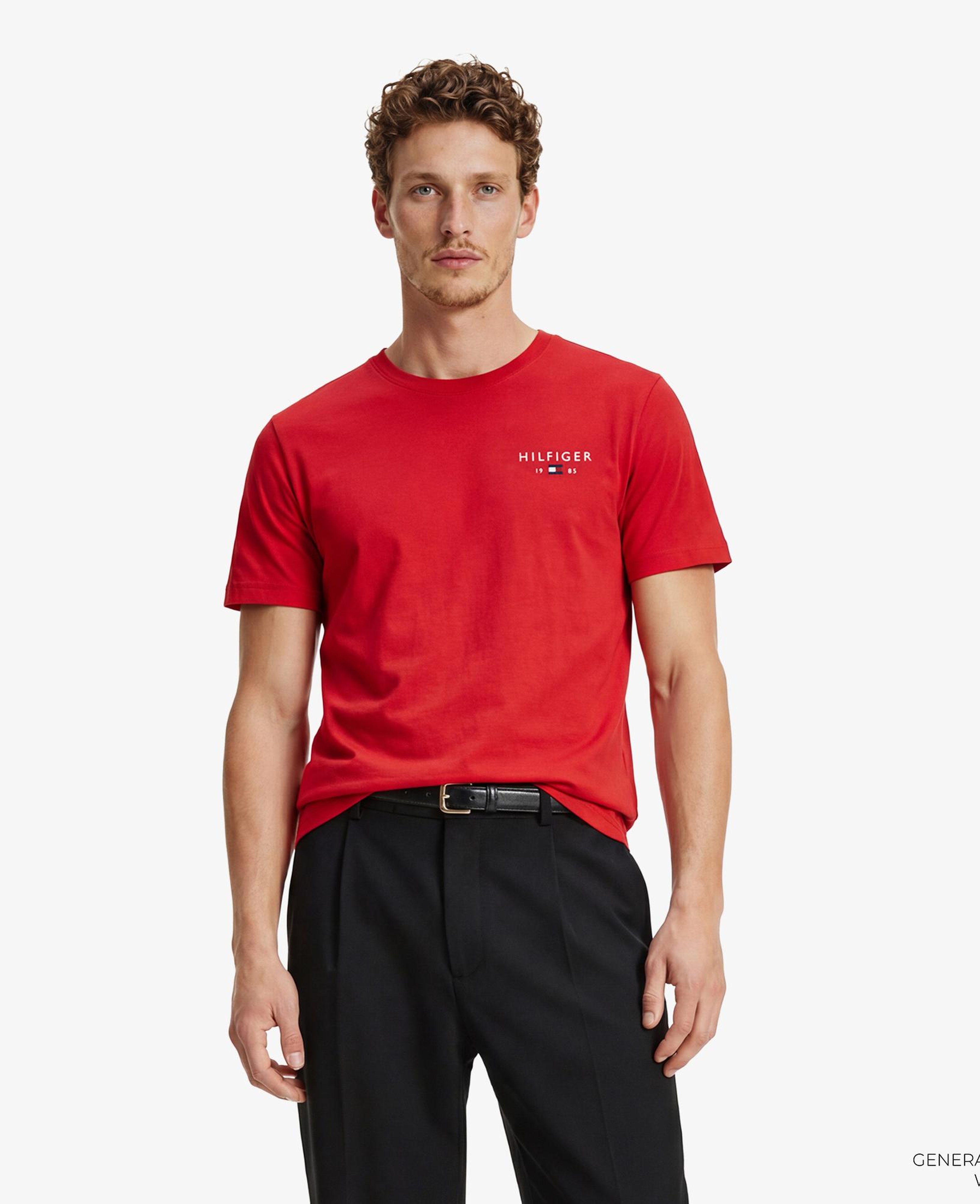 Tommy Hilfiger Brand Love Graphic Erkek Kırmızı T-Shirt