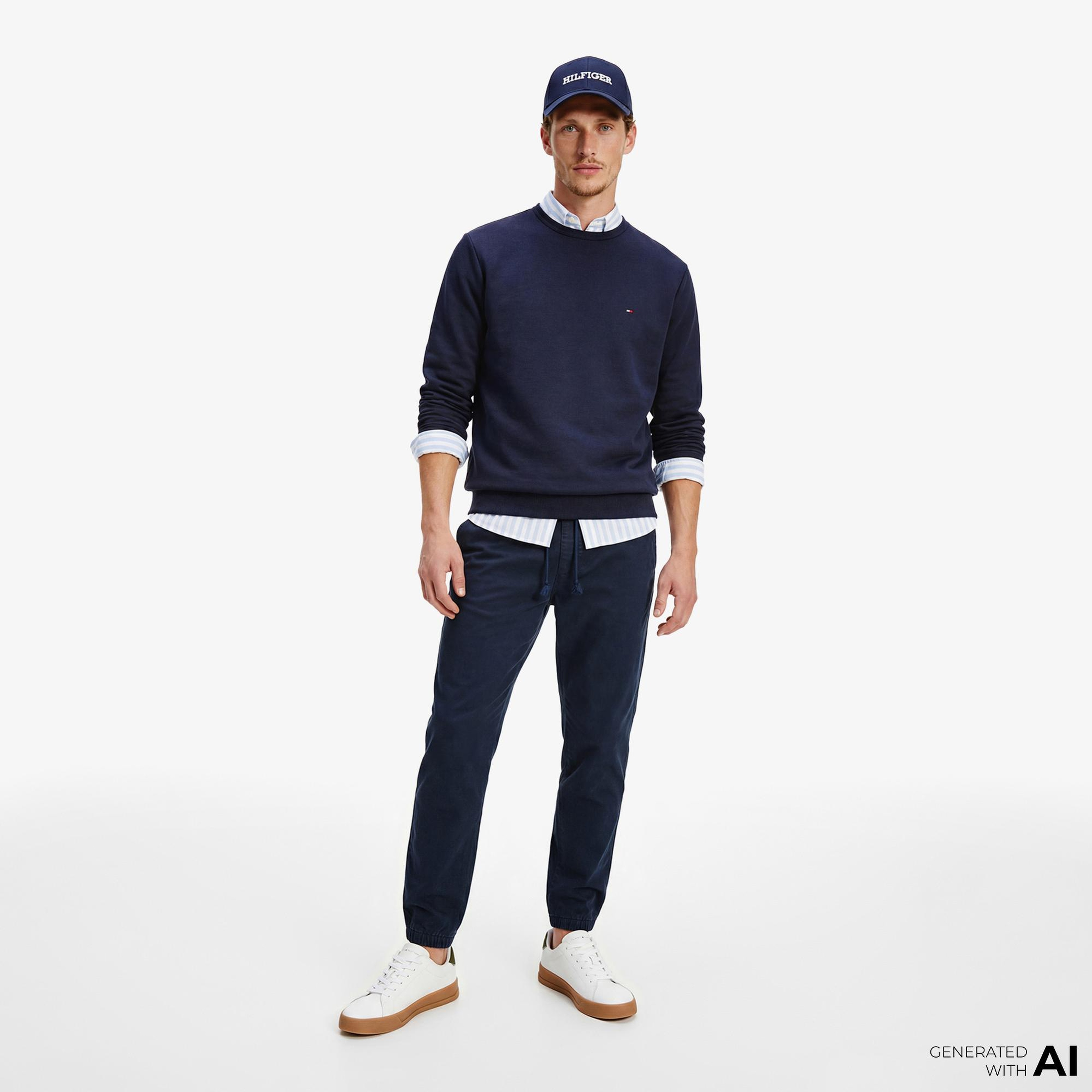 Tommy Hilfiger Scanton Erkek Lacivert Pantolon