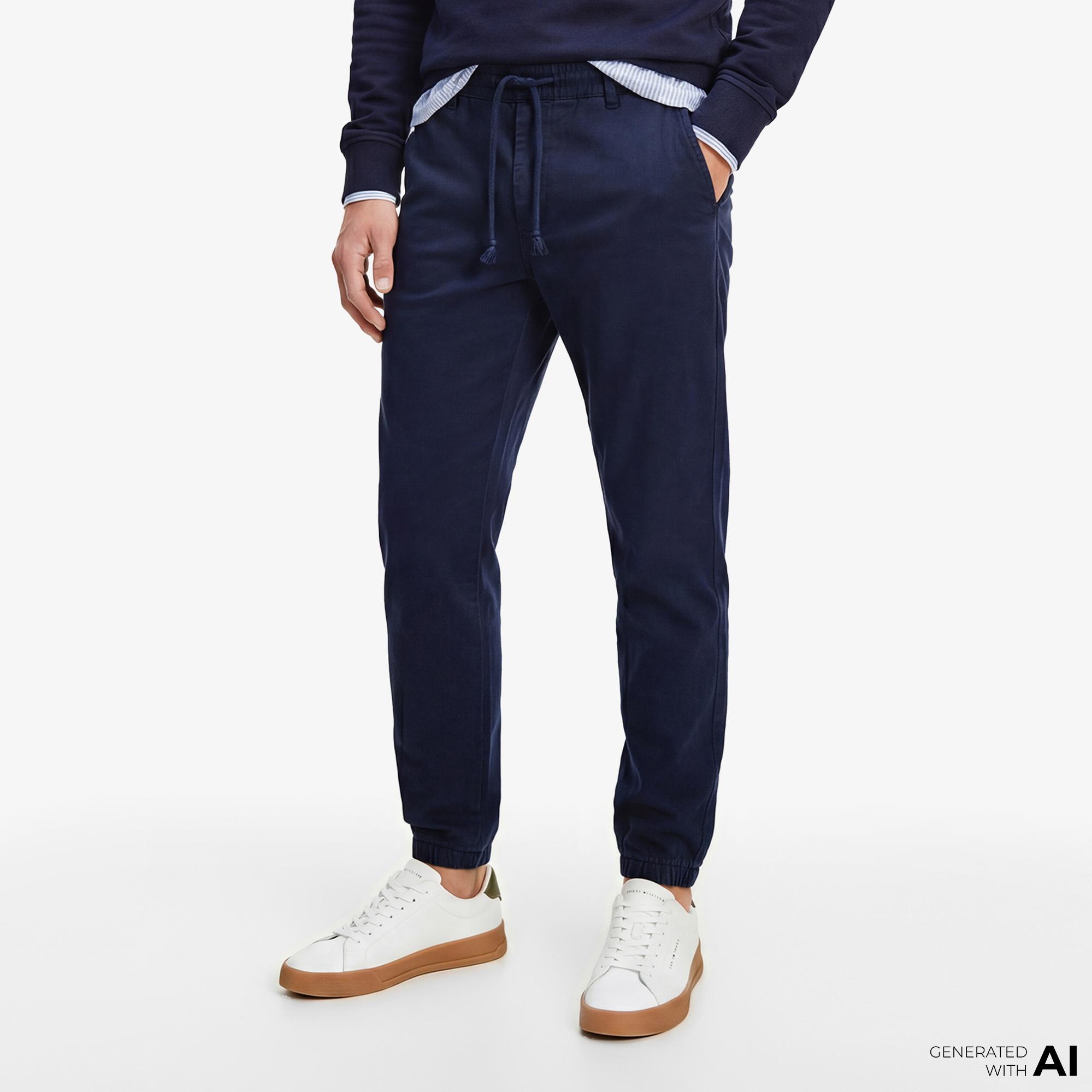 Tommy Hilfiger Scanton Erkek Lacivert Pantolon