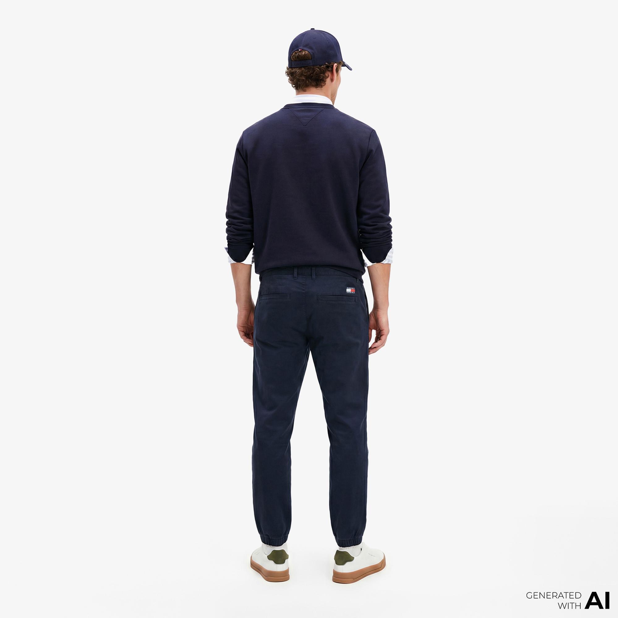 Tommy Hilfiger Scanton Erkek Lacivert Pantolon