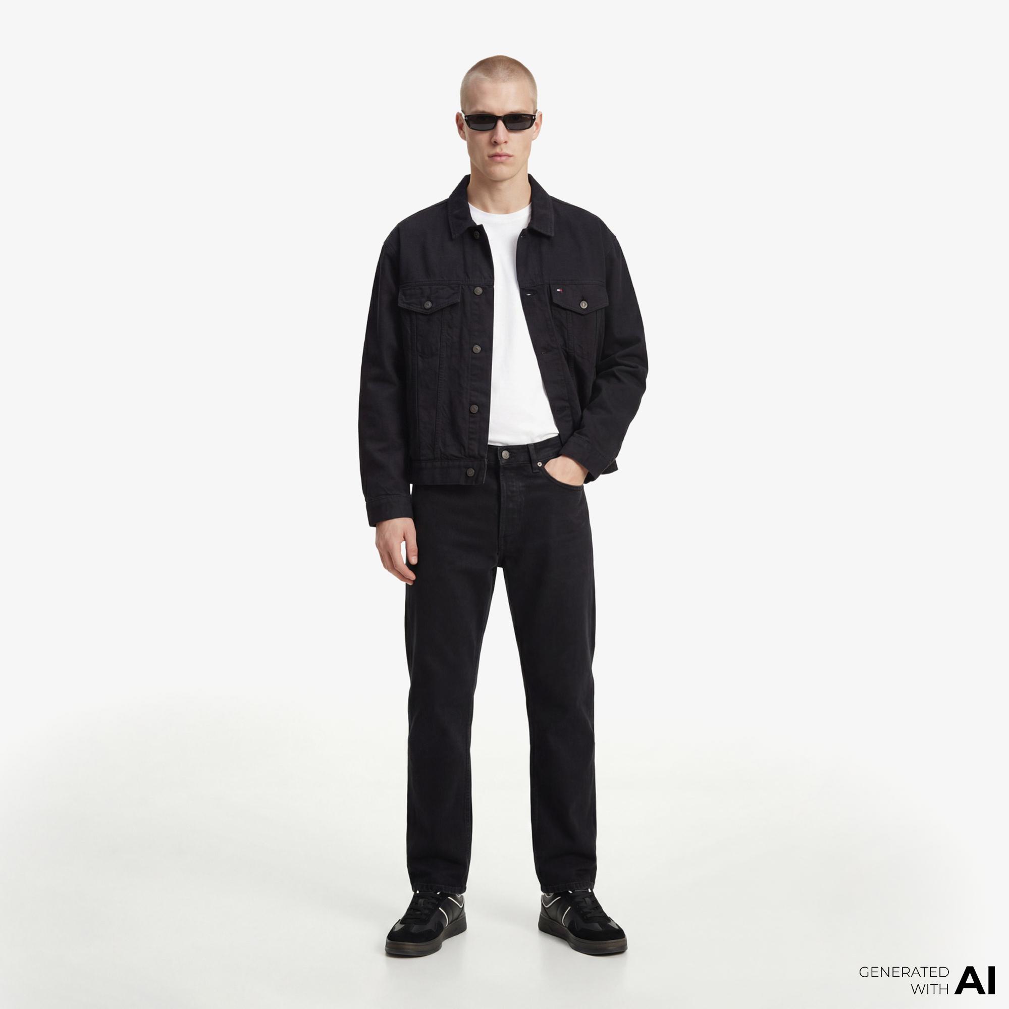 Tommy Hilfiger Denim Mainline Erkek Siyah Ceket