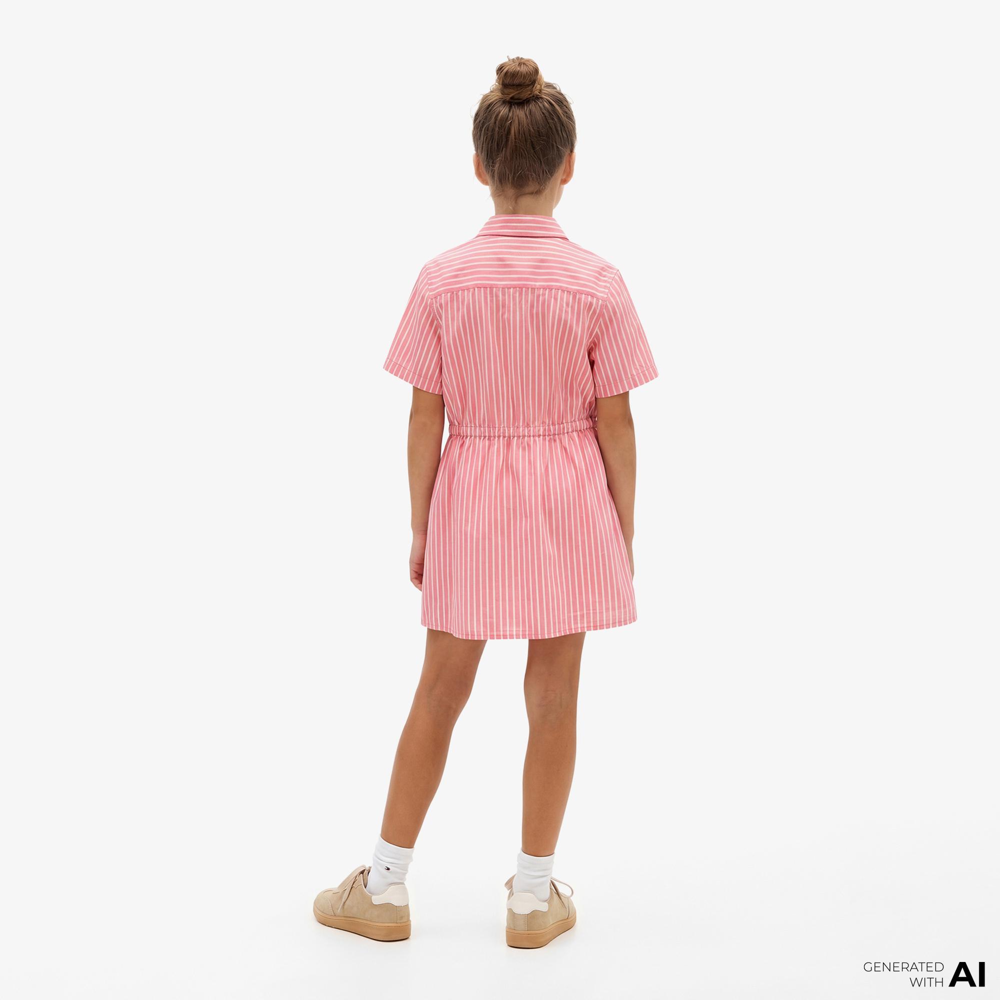 Tommy Hilfiger Essentials Çocuk Pembe Elbise