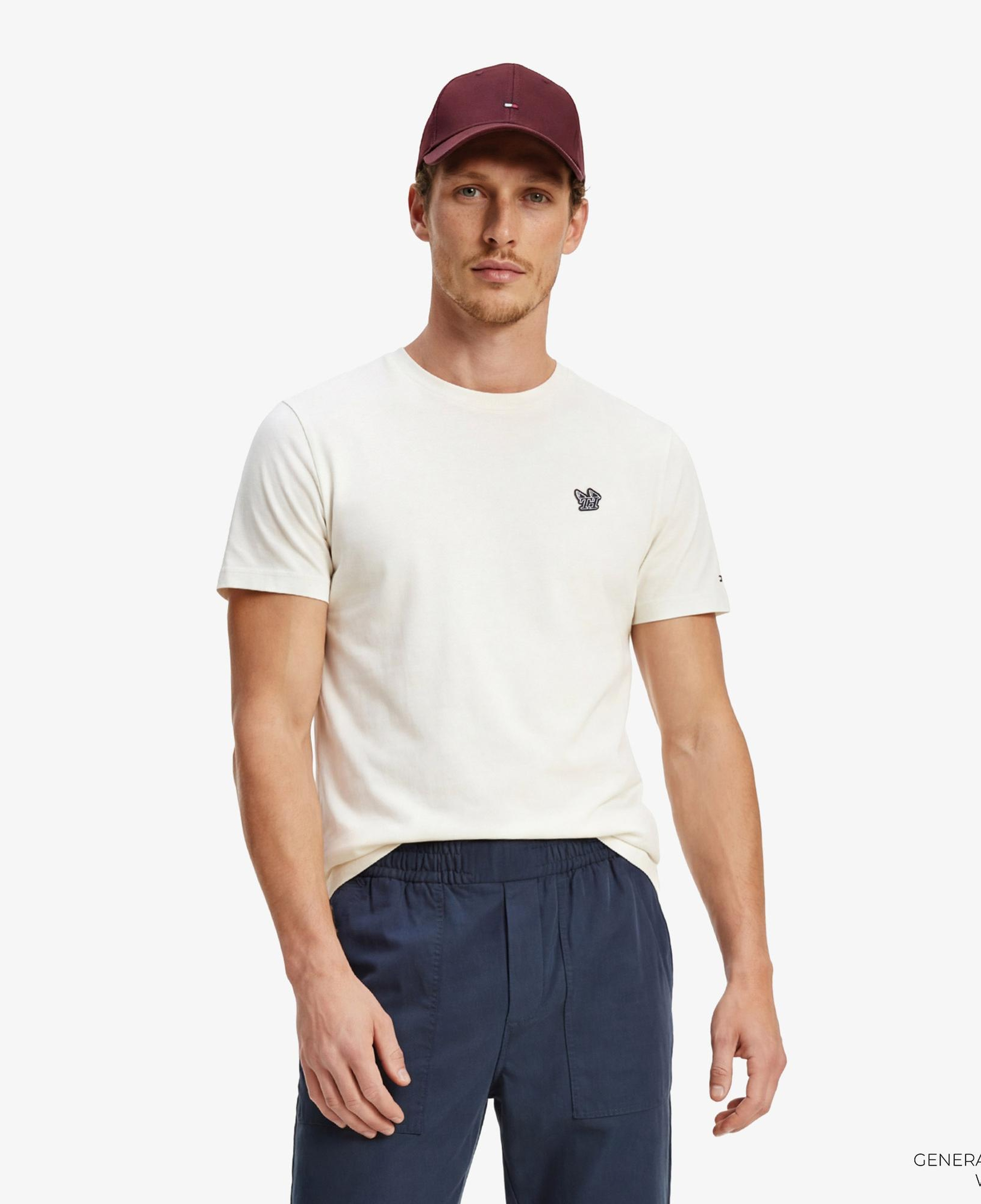 Tommy Hilfiger Moto Pack Erkek Krem Rengi T-Shirt